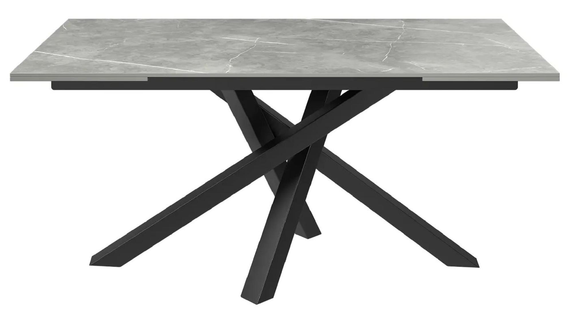 Product photograph of Brando Grey Ceramic 6-10 Seater Extending Dining Table With Chopstick Base from Choice Furniture Superstore.