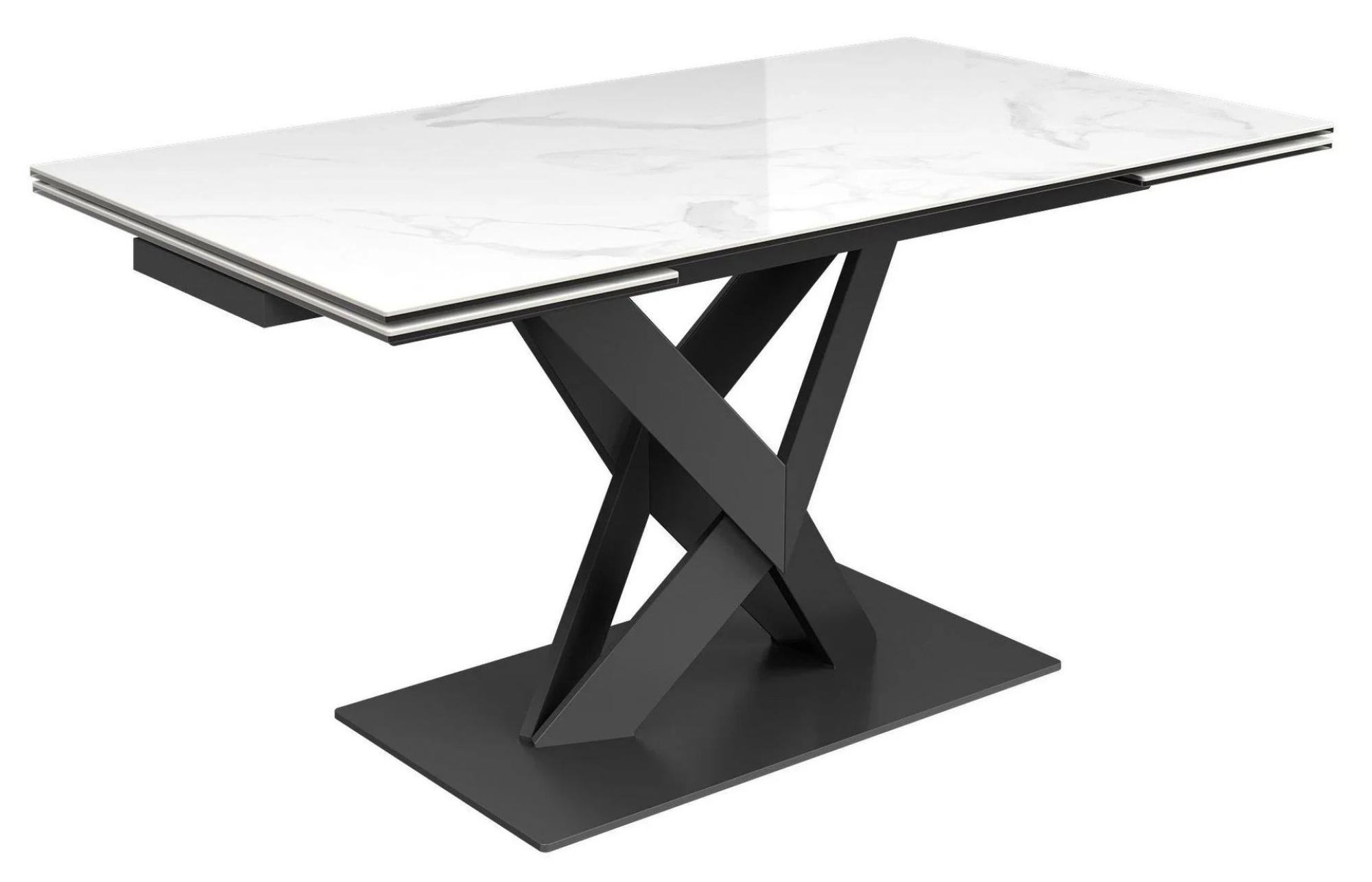 Product photograph of Kenzo White Ceramic Extending Dining Table - 160cm-240cm from Choice Furniture Superstore.