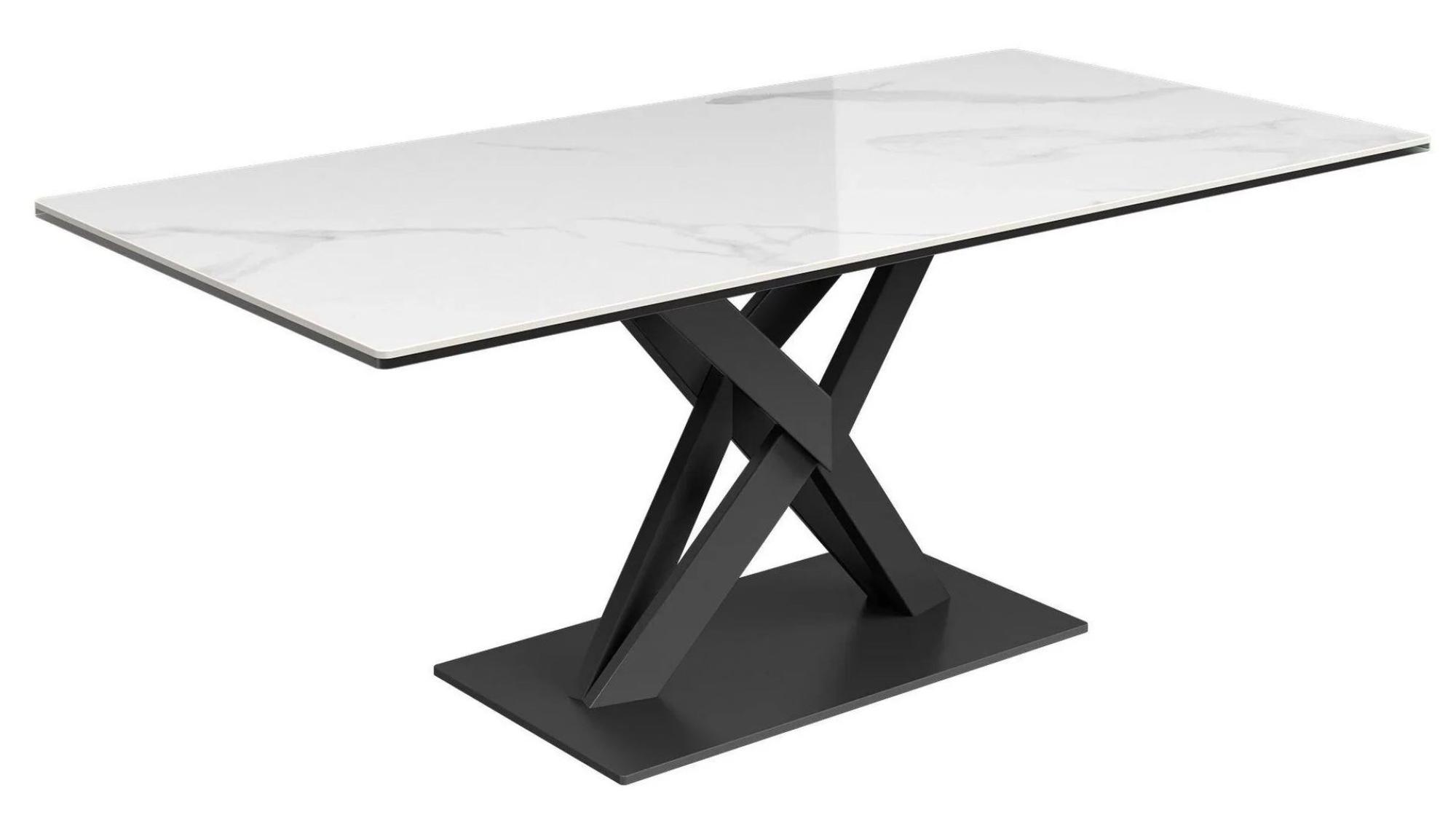 Product photograph of Kenzo White Ceramic 120cm Coffee Table from Choice Furniture Superstore.