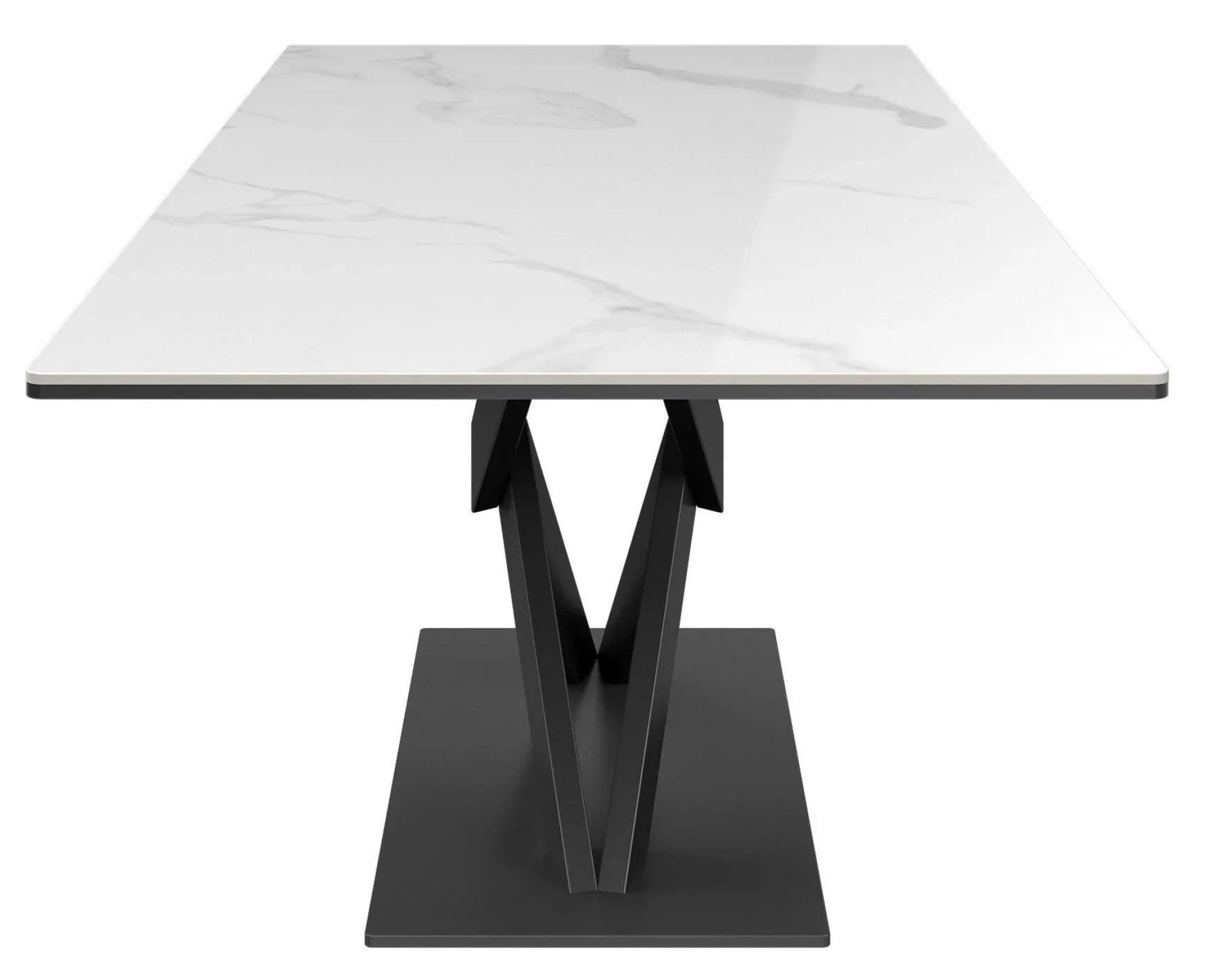 Product photograph of Kenzo White Ceramic 120cm Coffee Table from Choice Furniture Superstore.