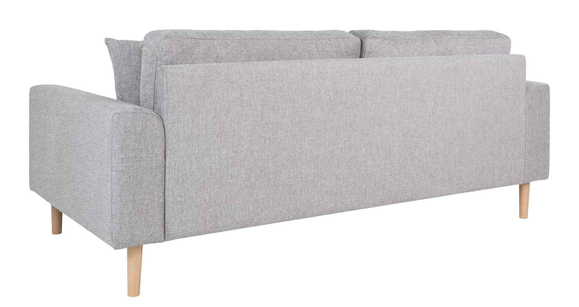 Product photograph of Datto Light Grey Fabric 2 5 Seater Sofa from Choice Furniture Superstore.