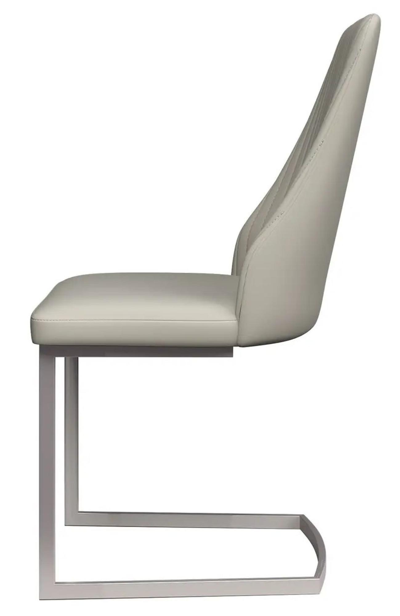 Product photograph of 2 X Milano Light Grey Dining Chair from Choice Furniture Superstore.