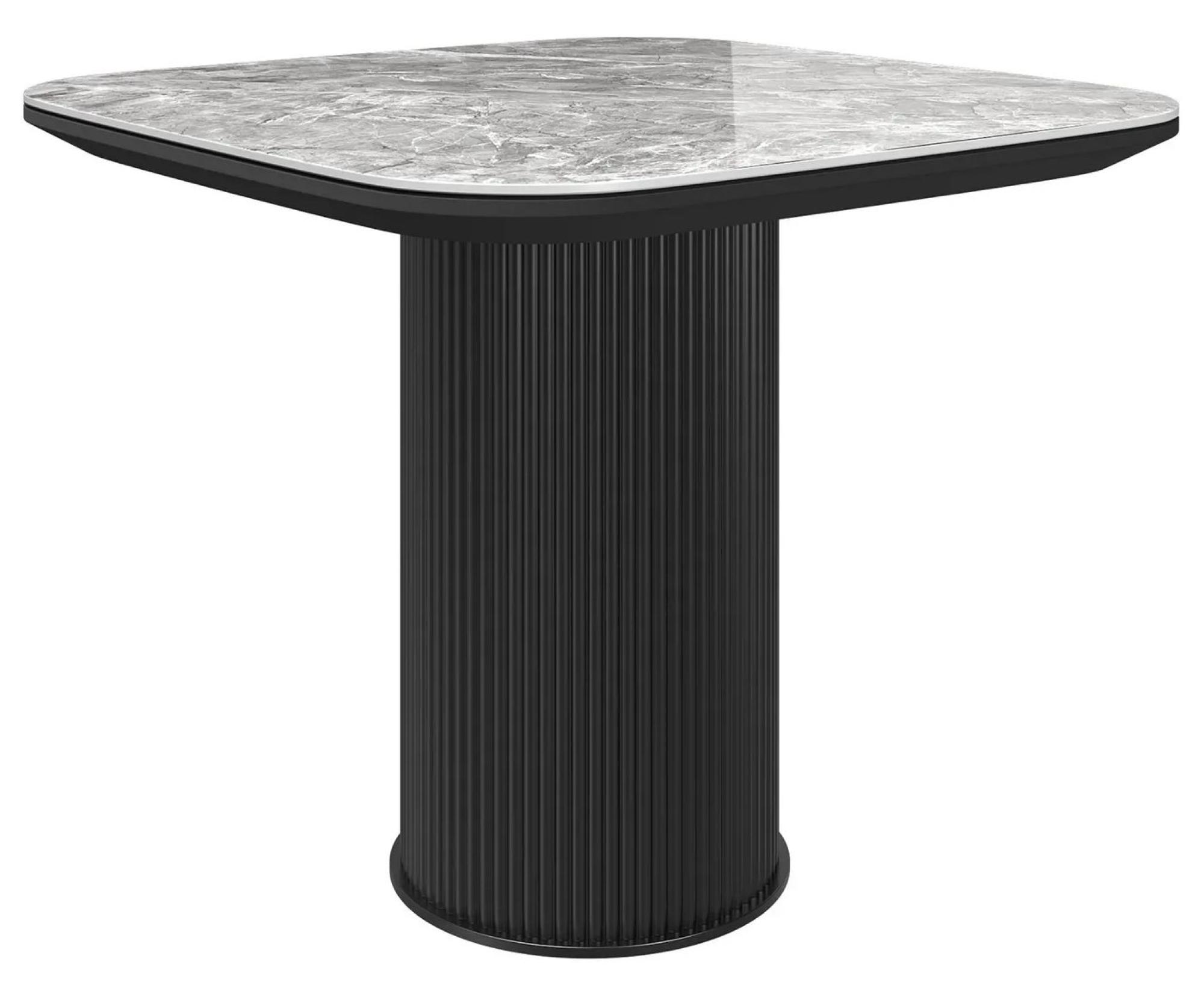 Product photograph of Roberto Light Grey Ceramic Square Side Table from Choice Furniture Superstore.