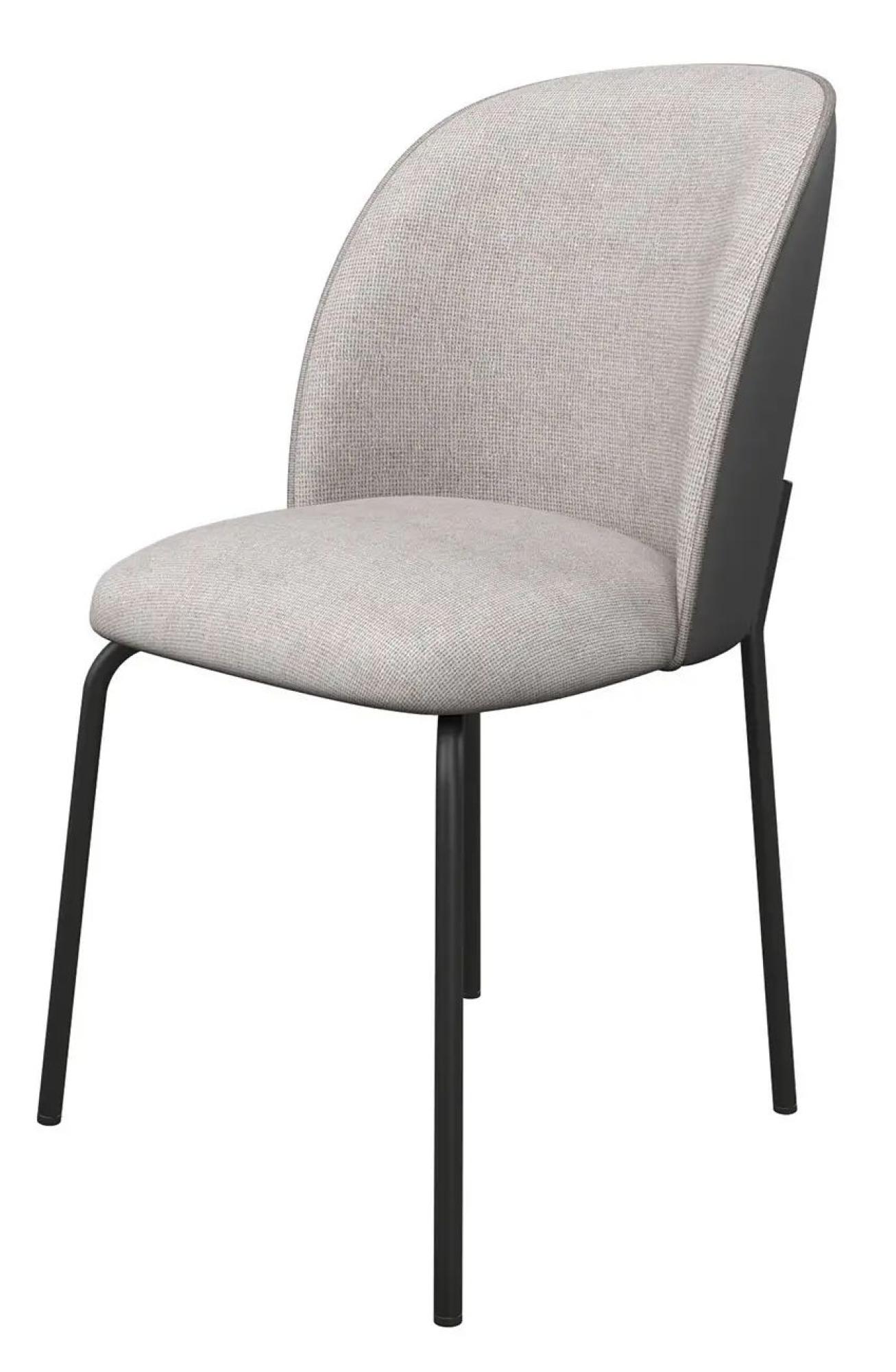 Product photograph of 2 X Cartier Grey Fabric Dining Chair from Choice Furniture Superstore.