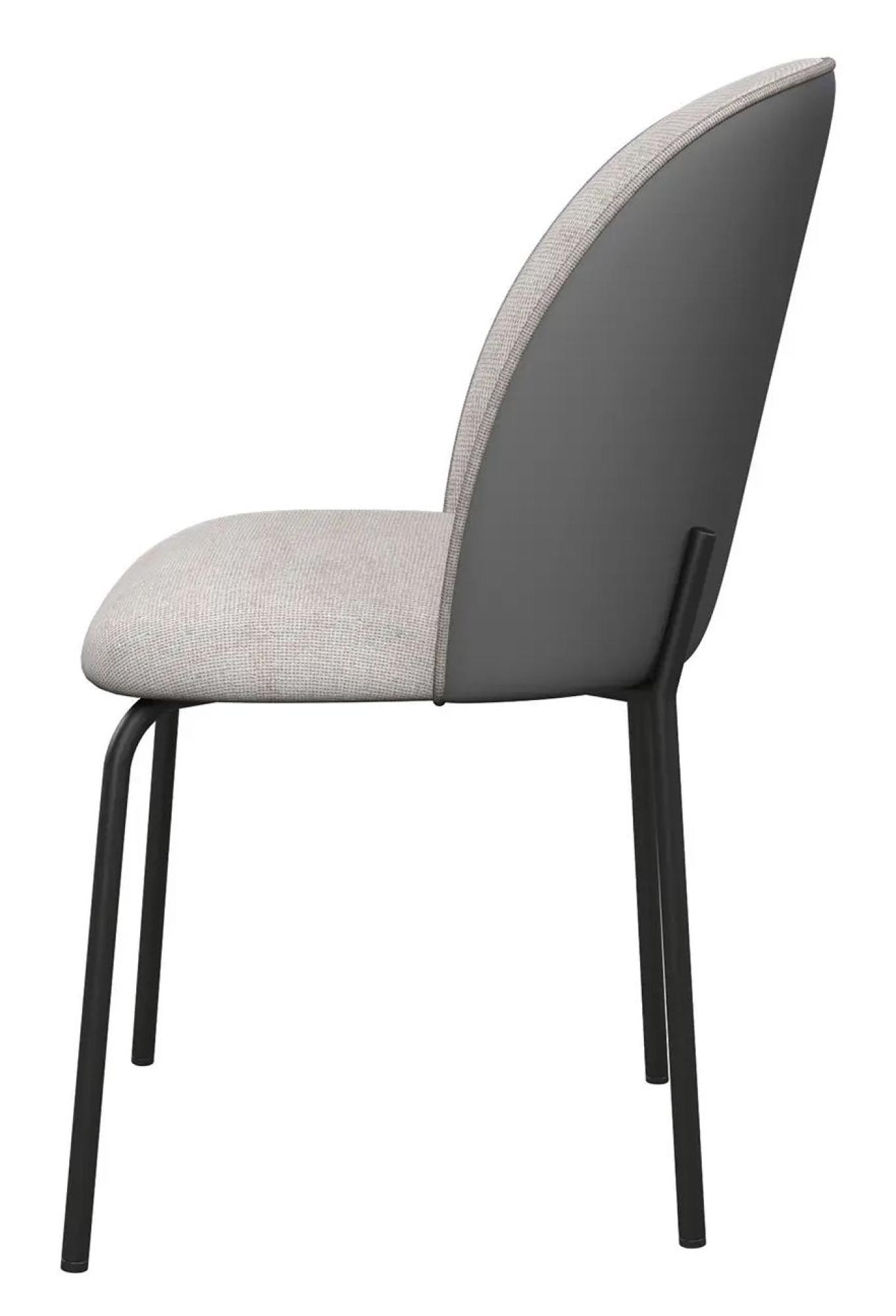 Product photograph of 2 X Cartier Grey Fabric Dining Chair from Choice Furniture Superstore.