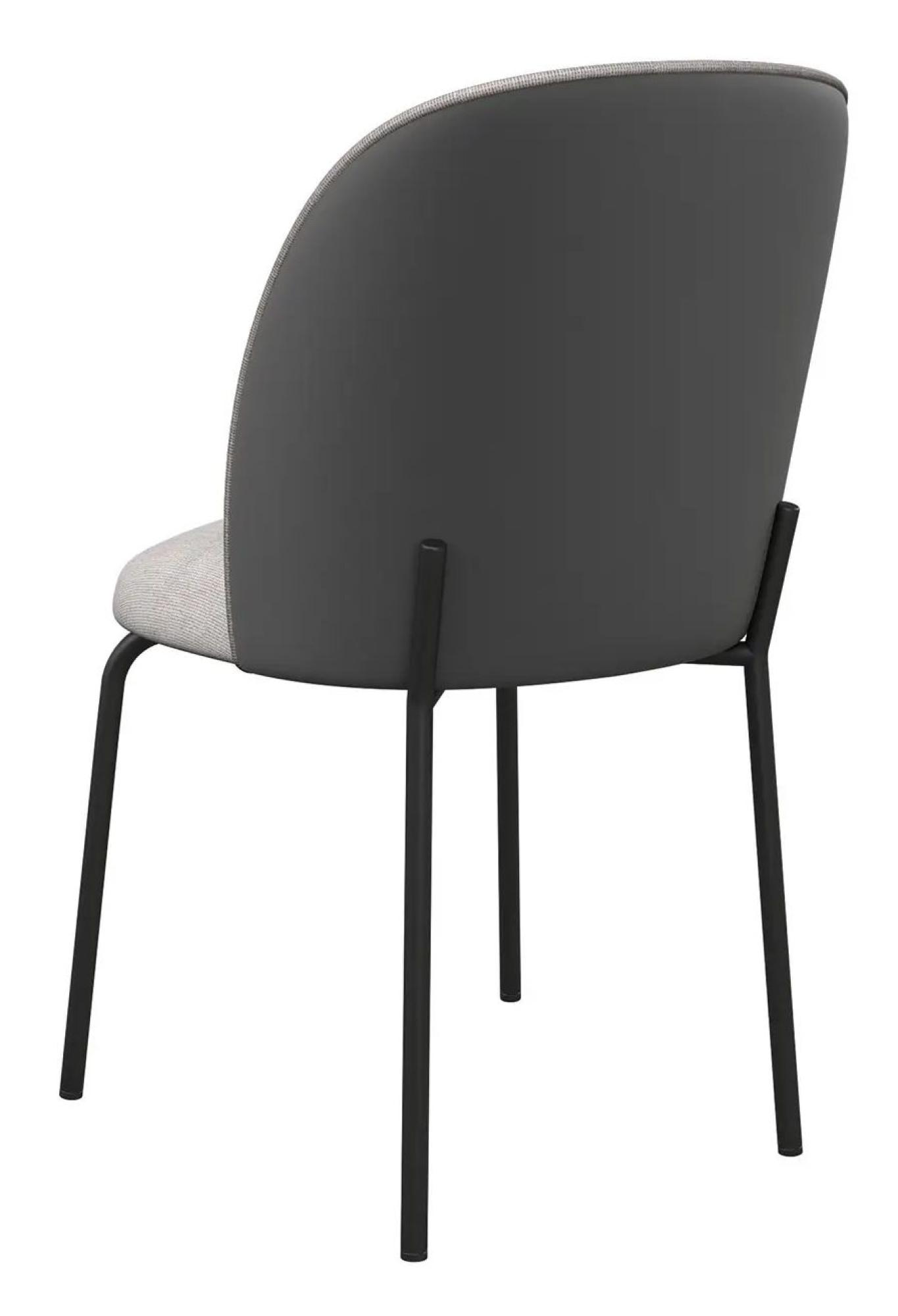 Product photograph of 2 X Cartier Grey Fabric Dining Chair from Choice Furniture Superstore.