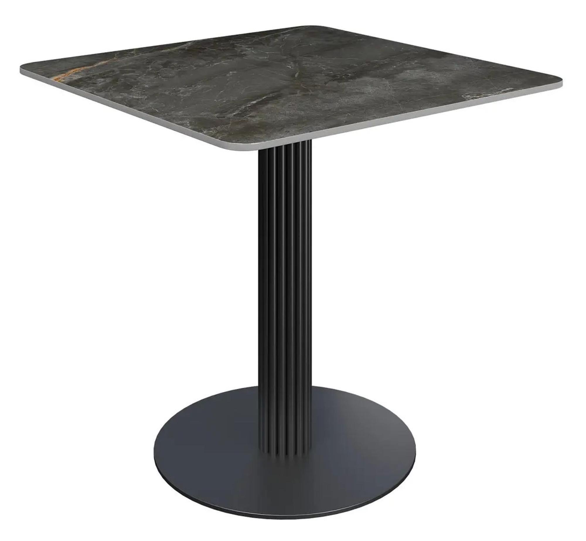 Product photograph of Cartier 80cm Grey Ceramic Square Dining Table from Choice Furniture Superstore.