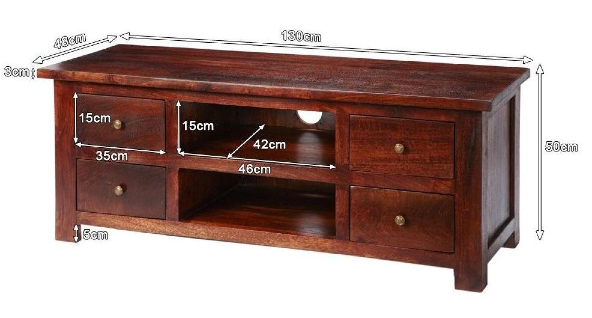 Product photograph of Jaipur Dark Wood 130cm Tv Unit from Choice Furniture Superstore.