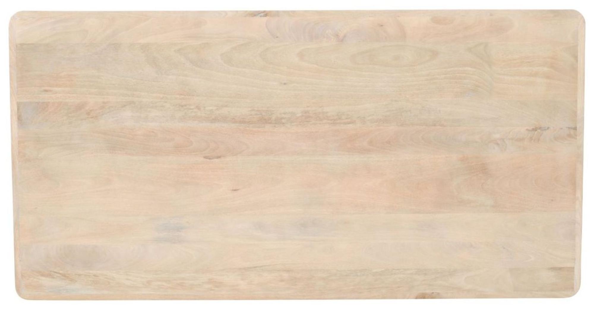 Product photograph of Ribbed Mango Wood 6 Seater Dining Table from Choice Furniture Superstore.