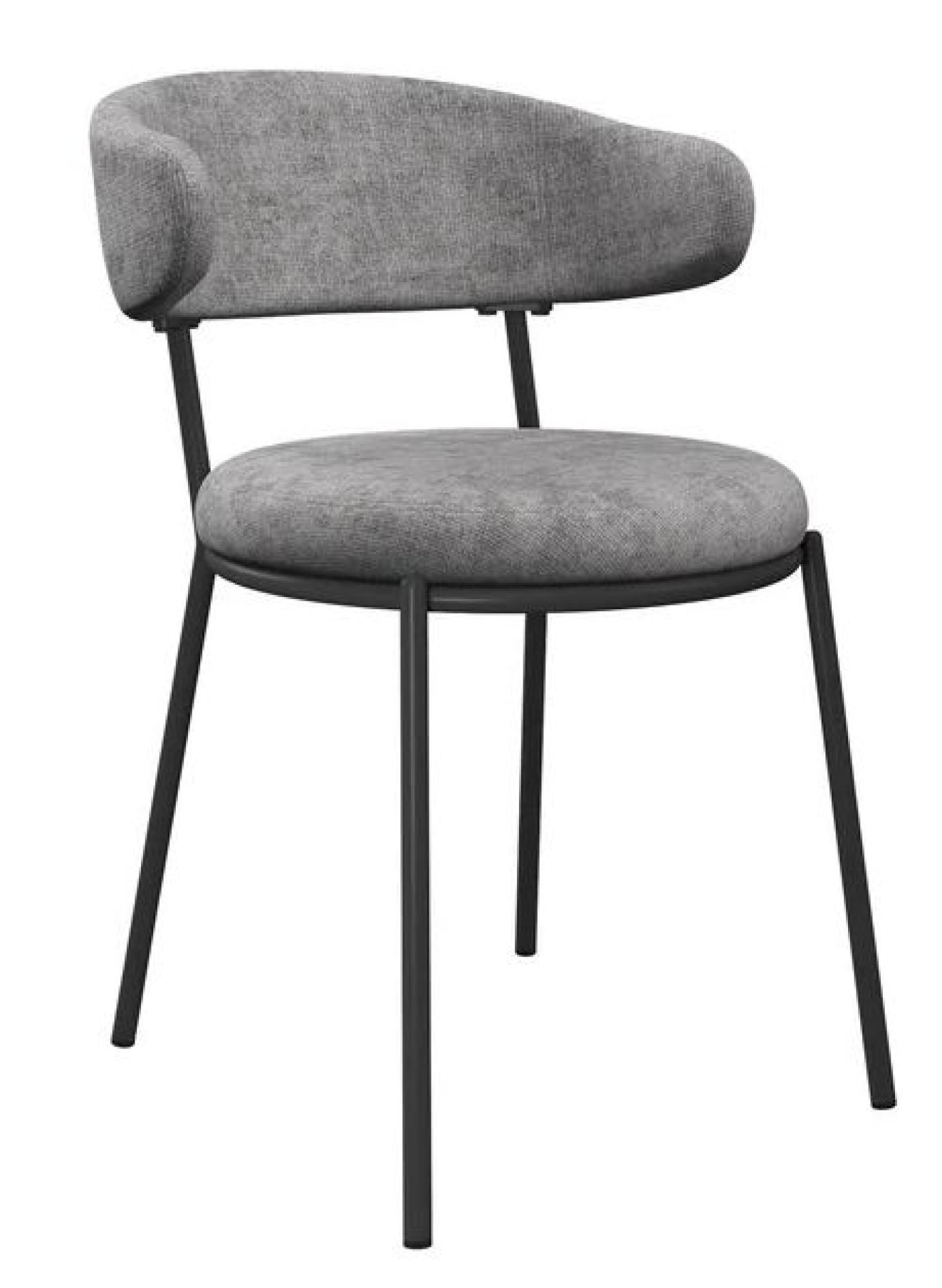 Product photograph of Set Of 2 Simoni Grey Fabric Dining Chair from Choice Furniture Superstore.