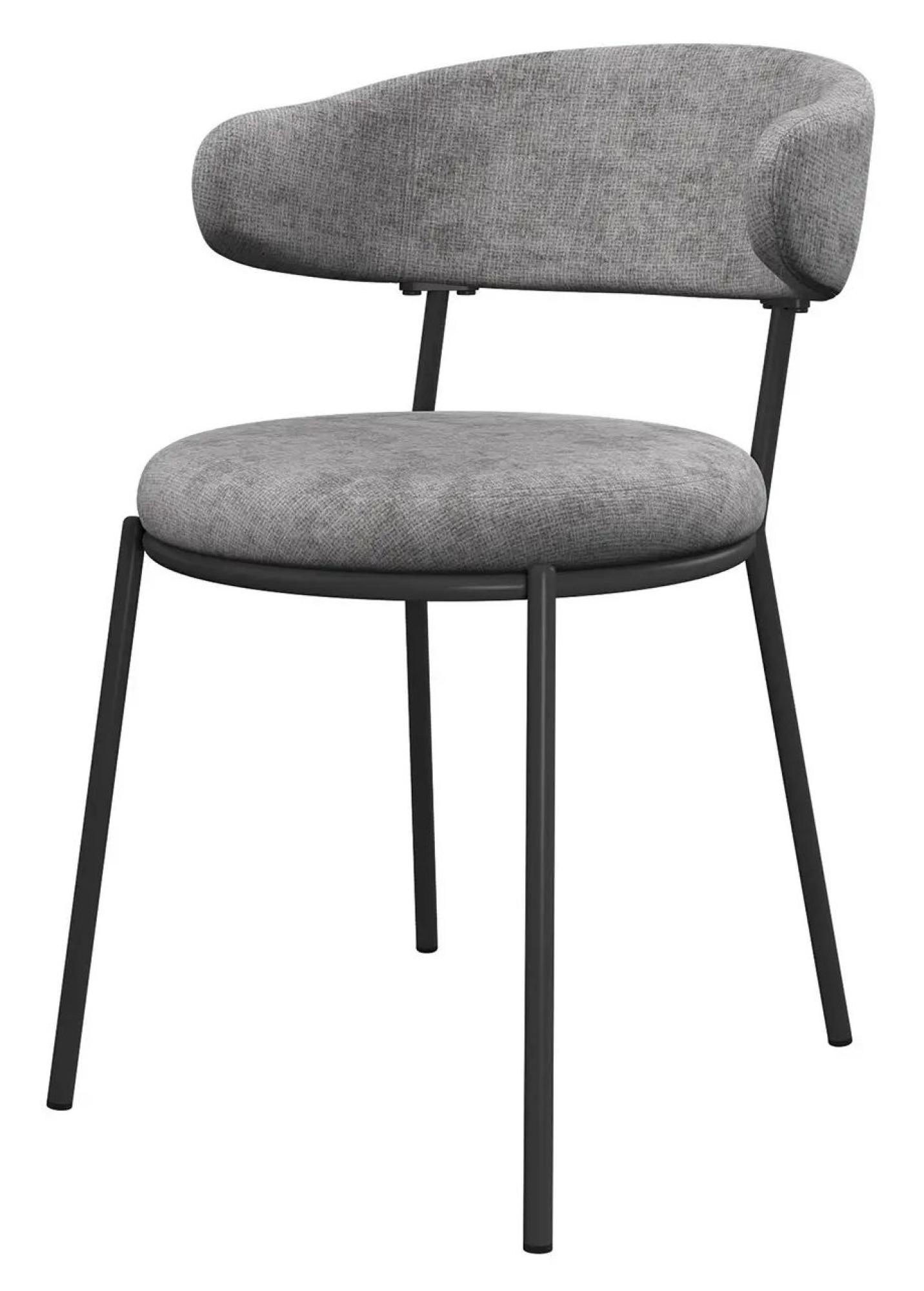 Product photograph of Set Of 2 Simoni Grey Fabric Dining Chair from Choice Furniture Superstore.