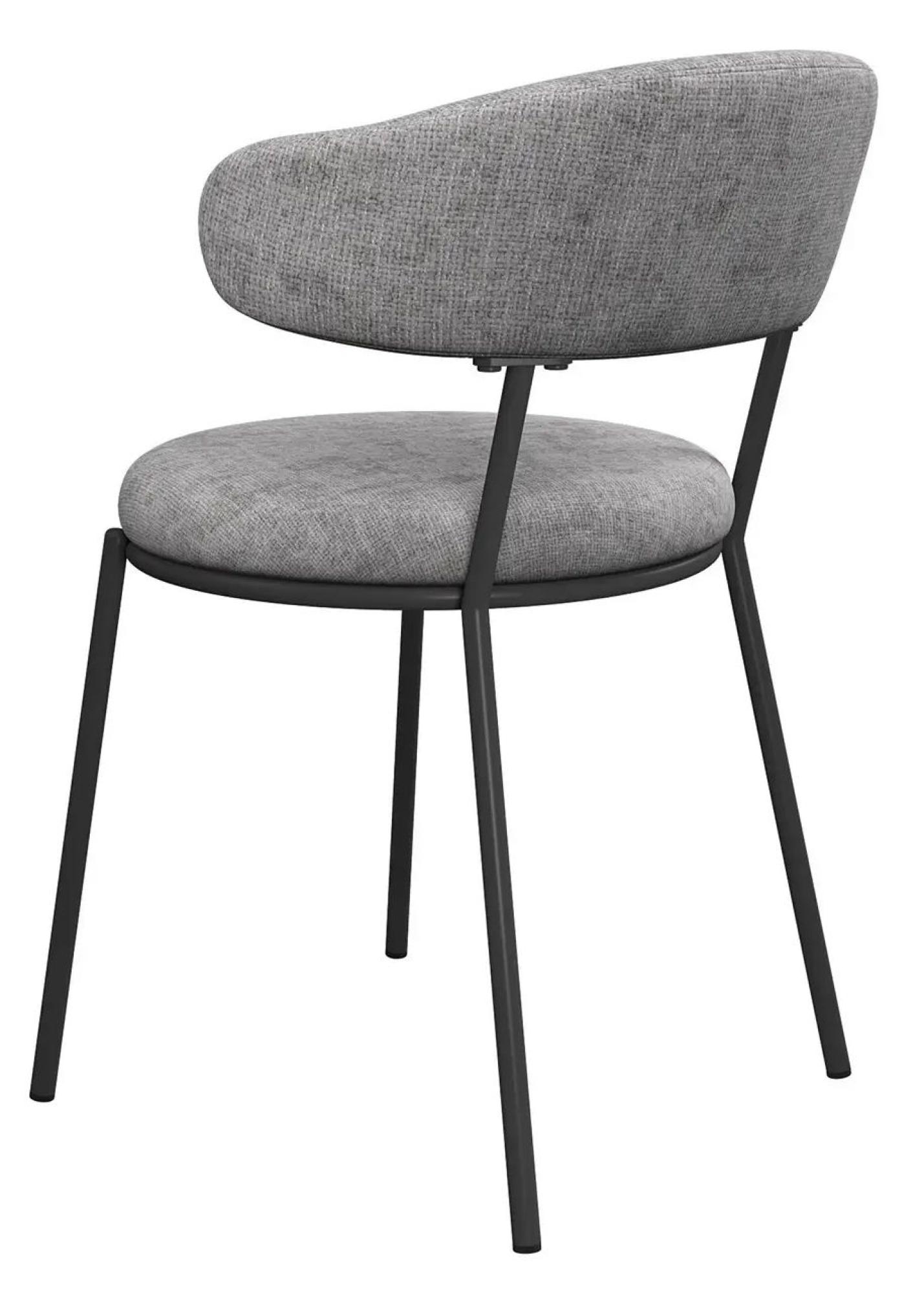 Product photograph of Set Of 2 Simoni Grey Fabric Dining Chair from Choice Furniture Superstore.