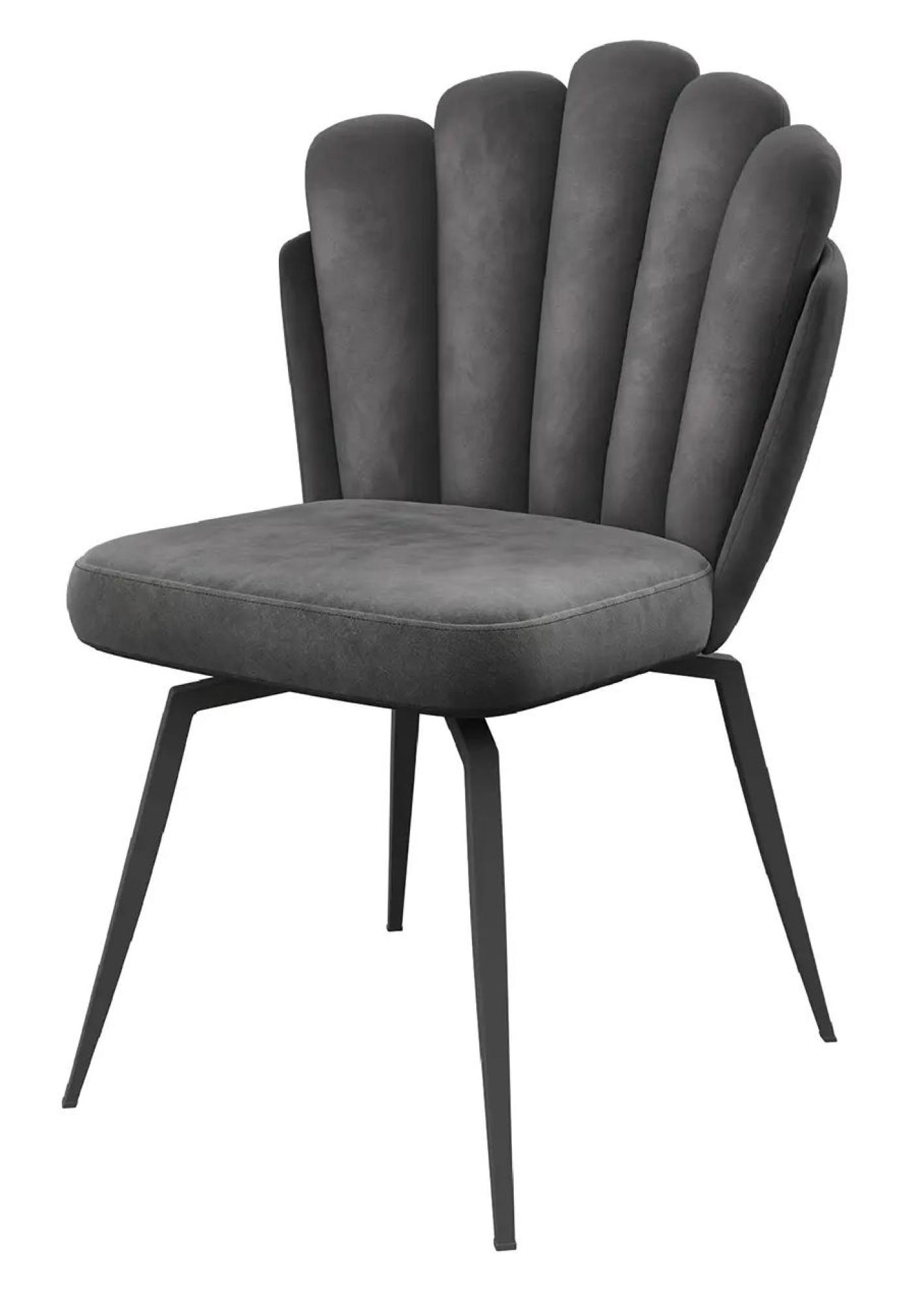 Product photograph of Set Of 2 Ferrano Grey Fabric Swivel Dining Chair from Choice Furniture Superstore.