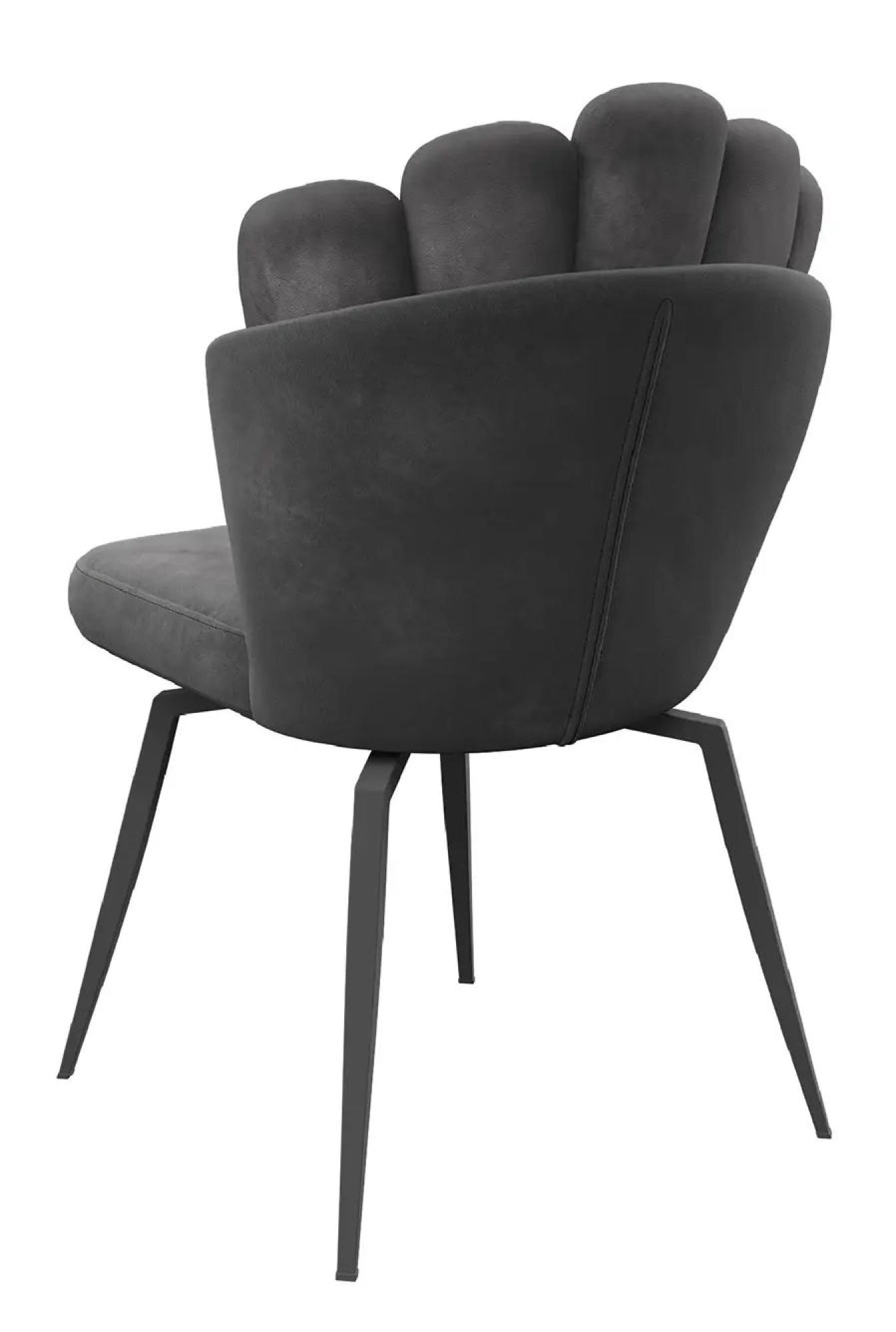 Product photograph of Set Of 2 Ferrano Grey Fabric Swivel Dining Chair from Choice Furniture Superstore.