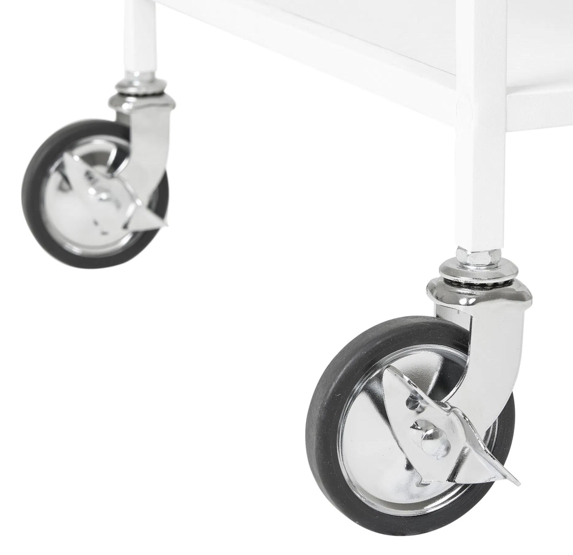 Product photograph of Tira White Bar Trolley from Choice Furniture Superstore.