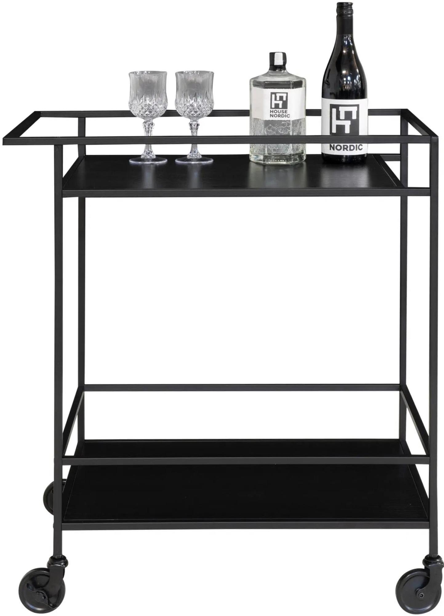 Product photograph of Tira Black Bar Trolley from Choice Furniture Superstore.
