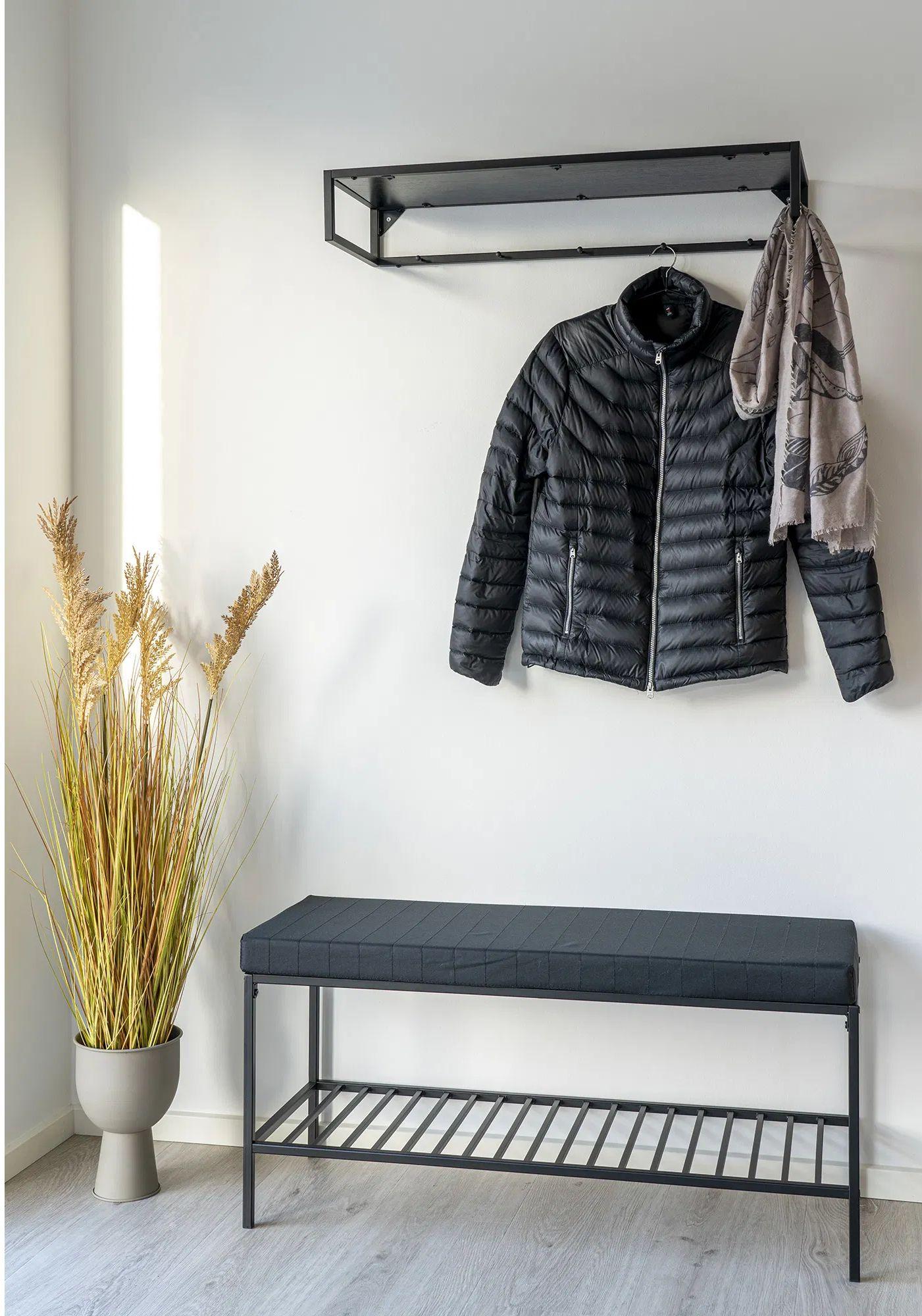 Product photograph of Tira Black Hall Bench from Choice Furniture Superstore.
