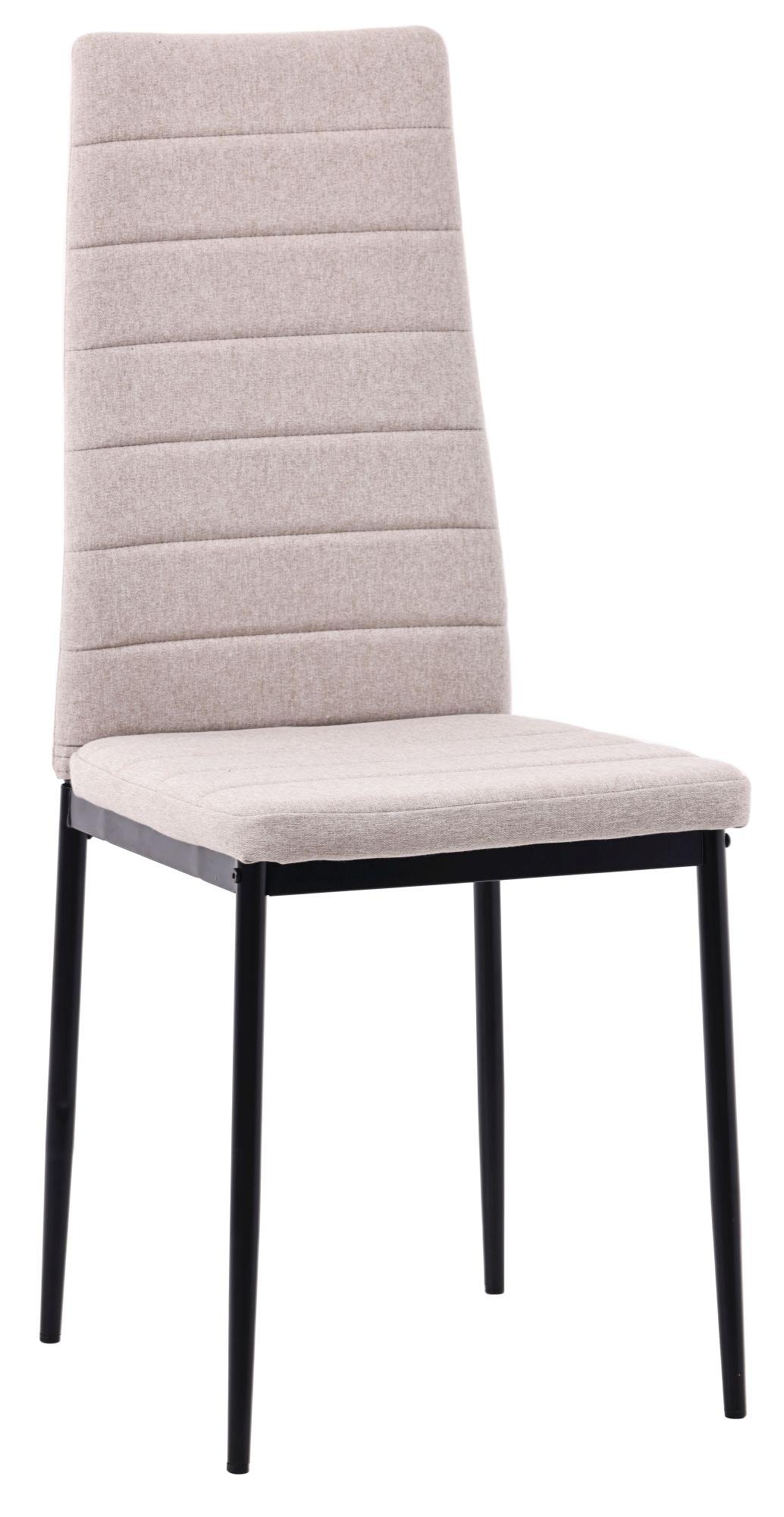 Product photograph of Set Of 4 Lido Dining Chair In Sand Color Fabric With Black Legs from Choice Furniture Superstore.