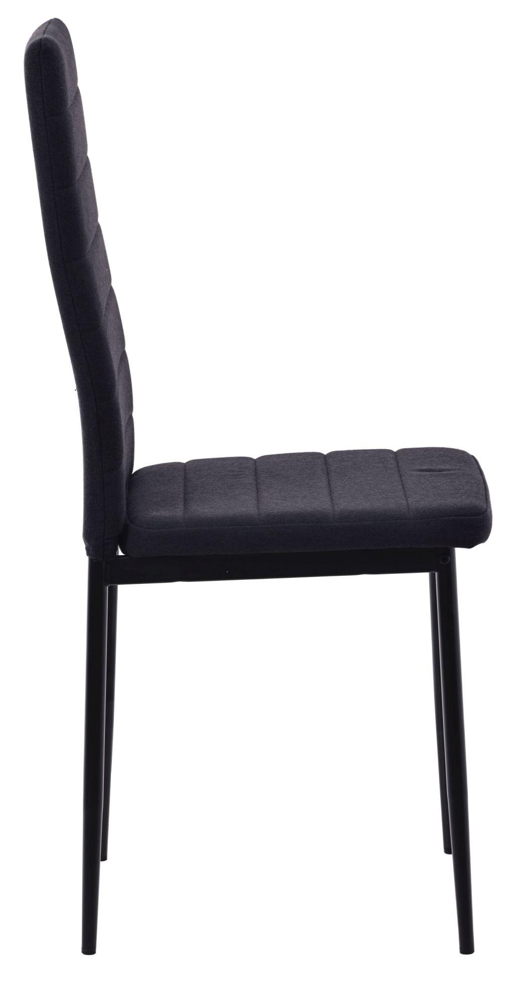 Product photograph of Set Of 4 Lido Dining Chair In Black Color Fabric With Black Legs from Choice Furniture Superstore.