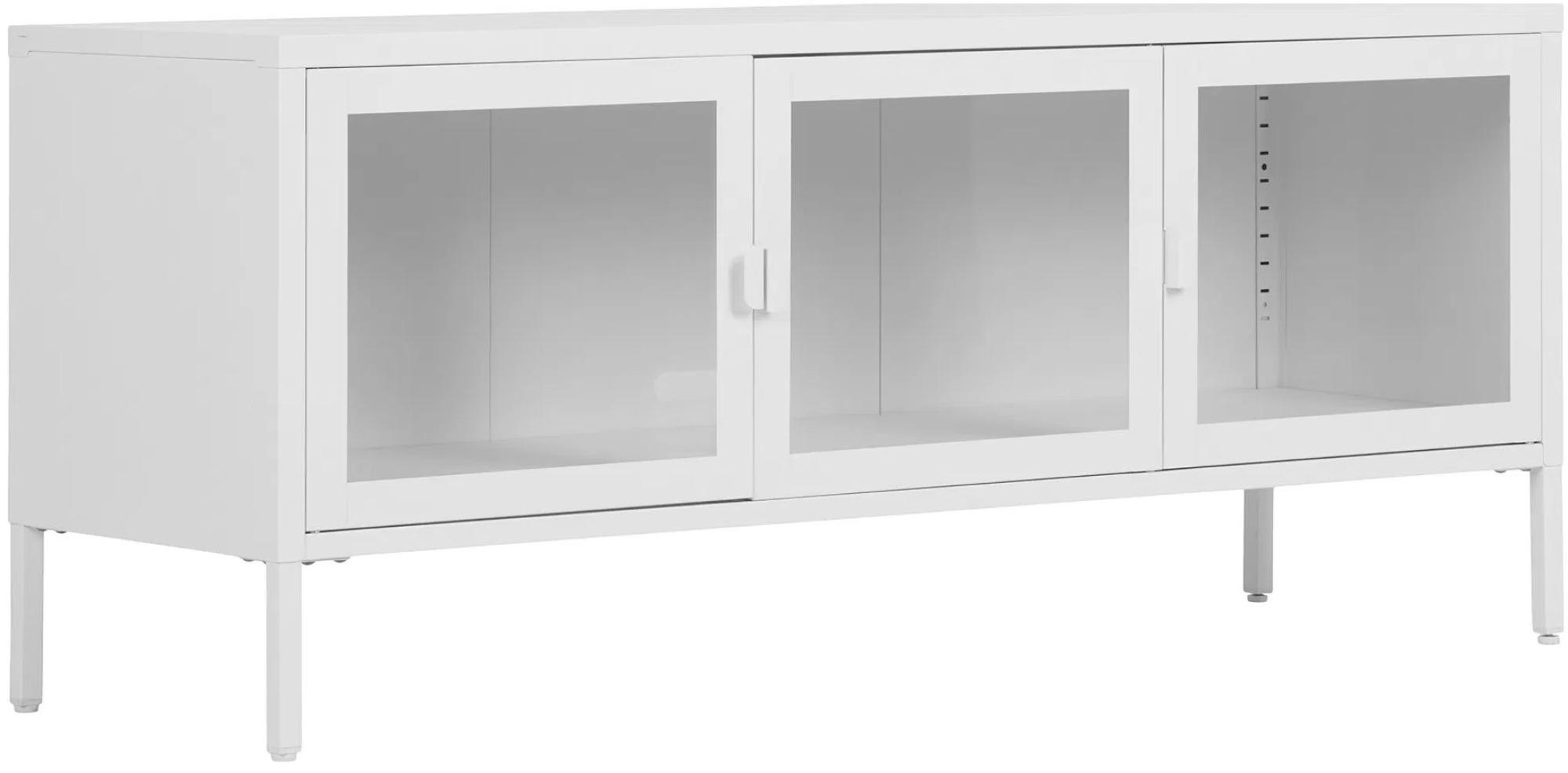 Product photograph of Nondalton White 3 Door Tv Unit from Choice Furniture Superstore.