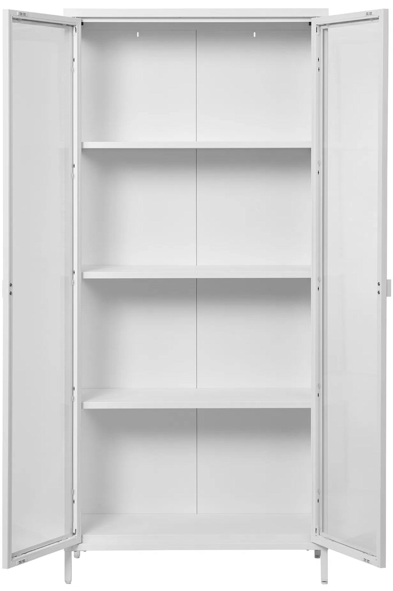 Product photograph of Nondalton White Tall Display Cabinet from Choice Furniture Superstore.