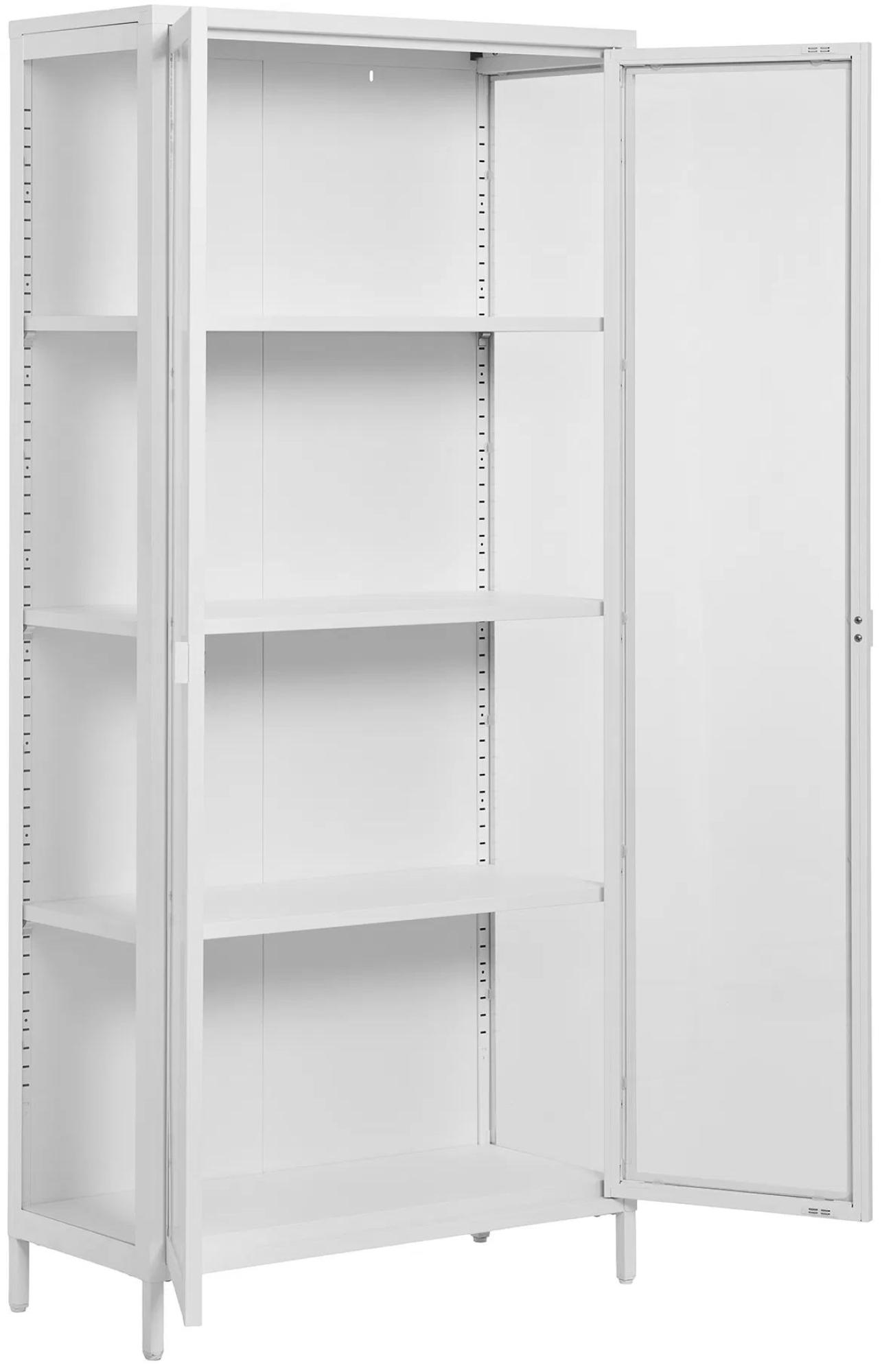 Product photograph of Nondalton White Tall Display Cabinet from Choice Furniture Superstore.