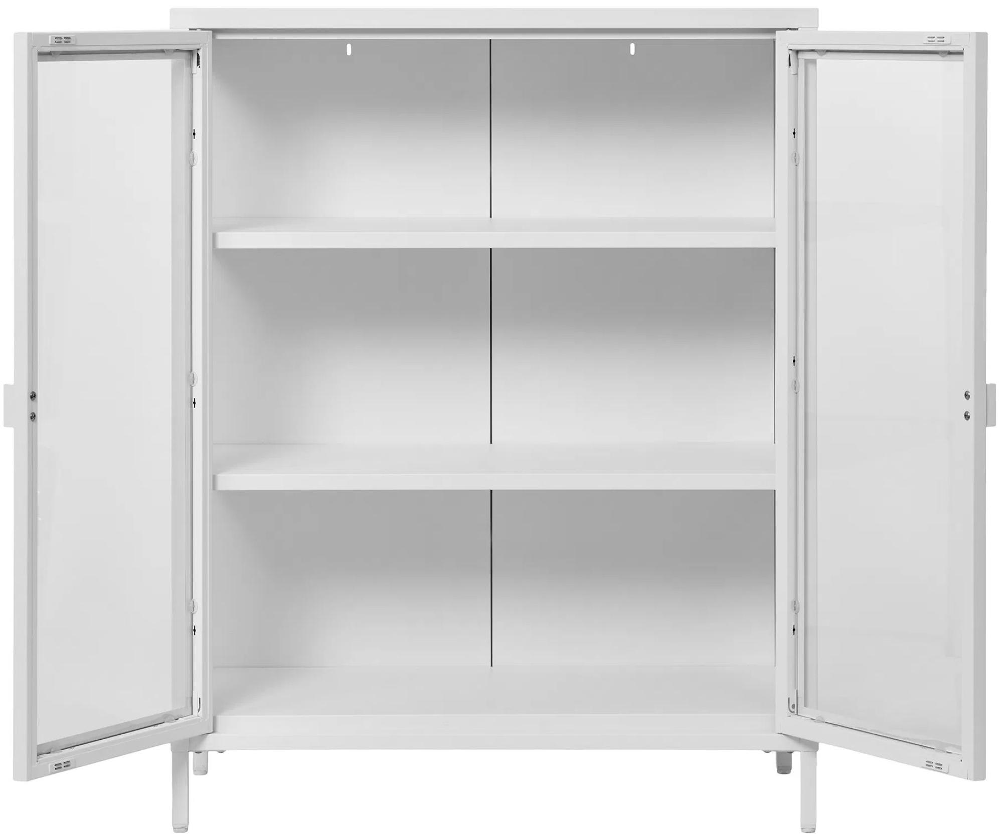 Product photograph of Nondalton White Display Cabinet from Choice Furniture Superstore.