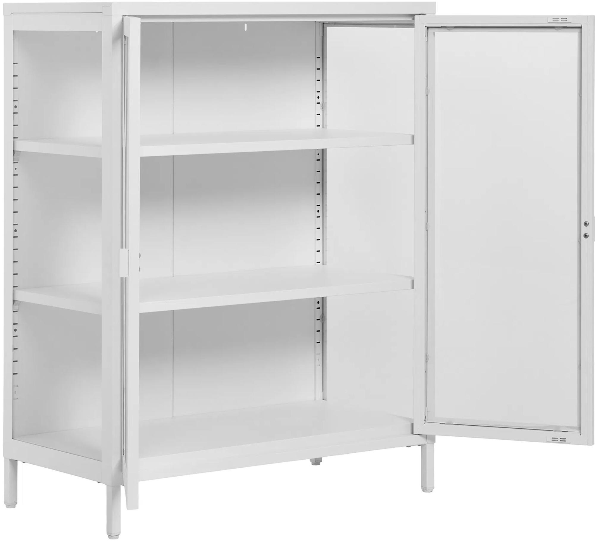 Product photograph of Nondalton White Display Cabinet from Choice Furniture Superstore.