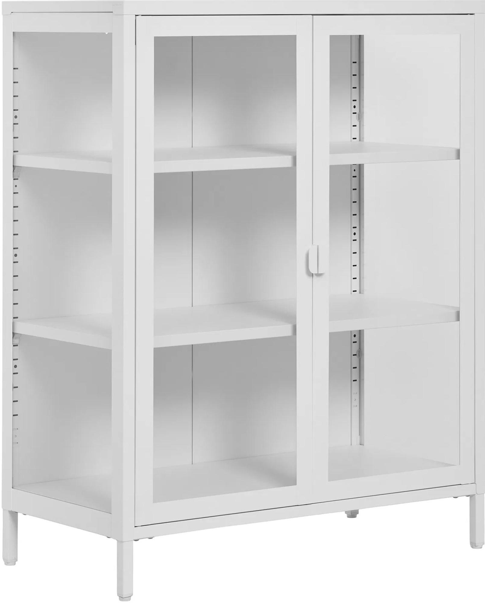 Product photograph of Nondalton White Display Cabinet from Choice Furniture Superstore.