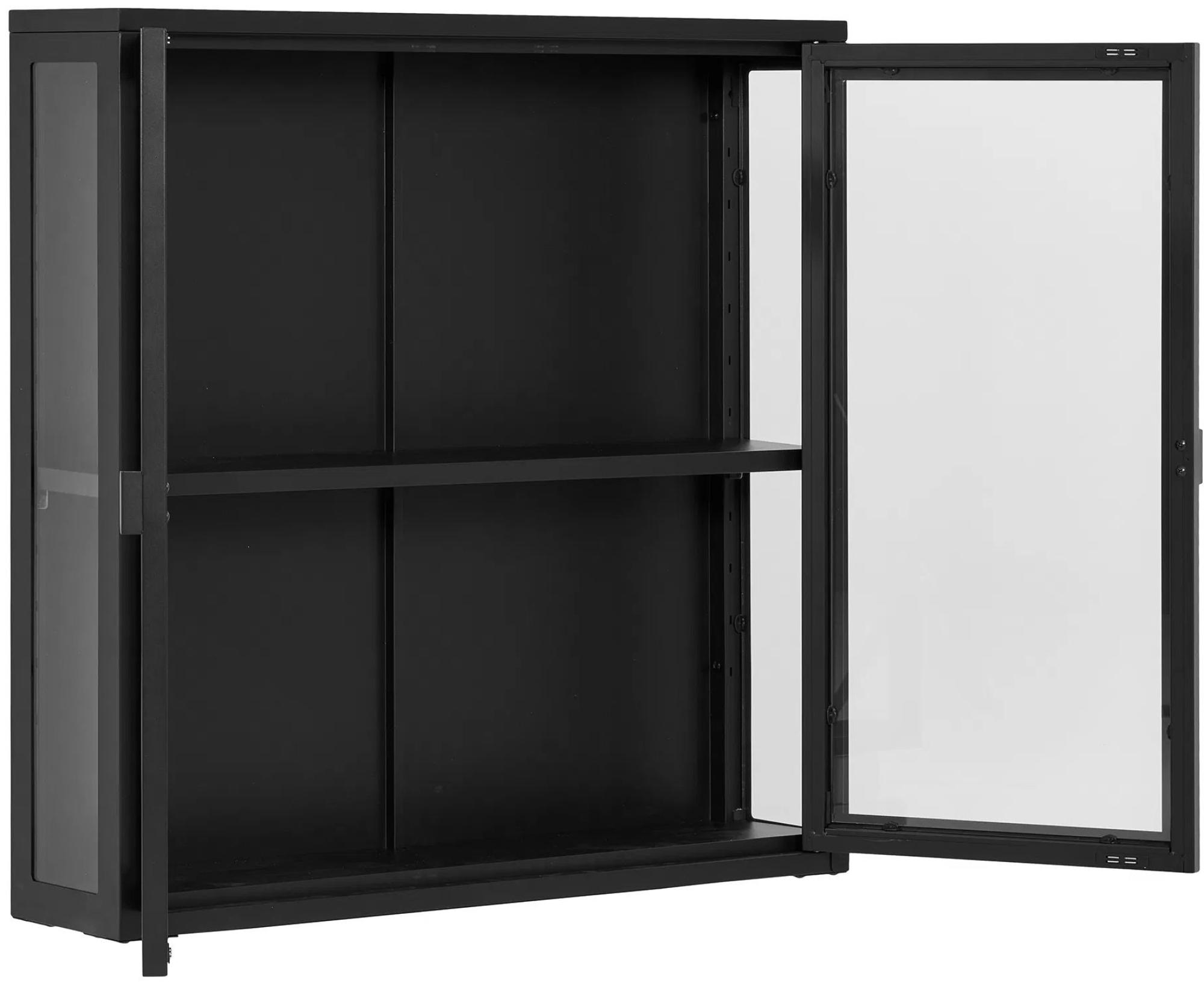 Product photograph of Nondalton Black Hanging Display Cabinet from Choice Furniture Superstore.