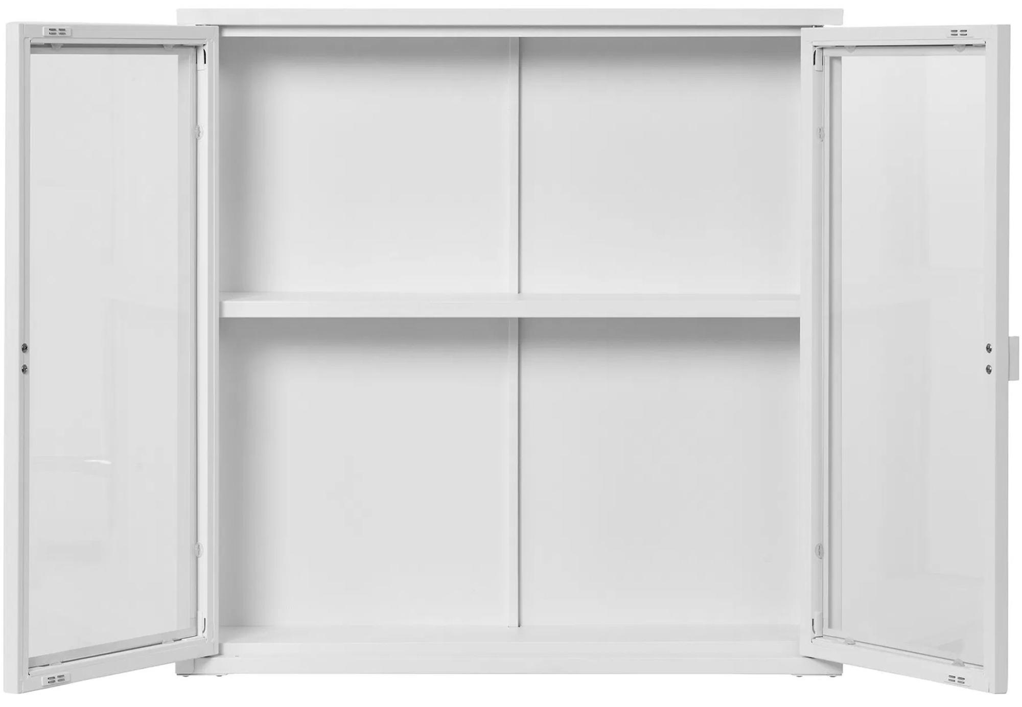 Product photograph of Nondalton White Hanging Display Cabinet from Choice Furniture Superstore.