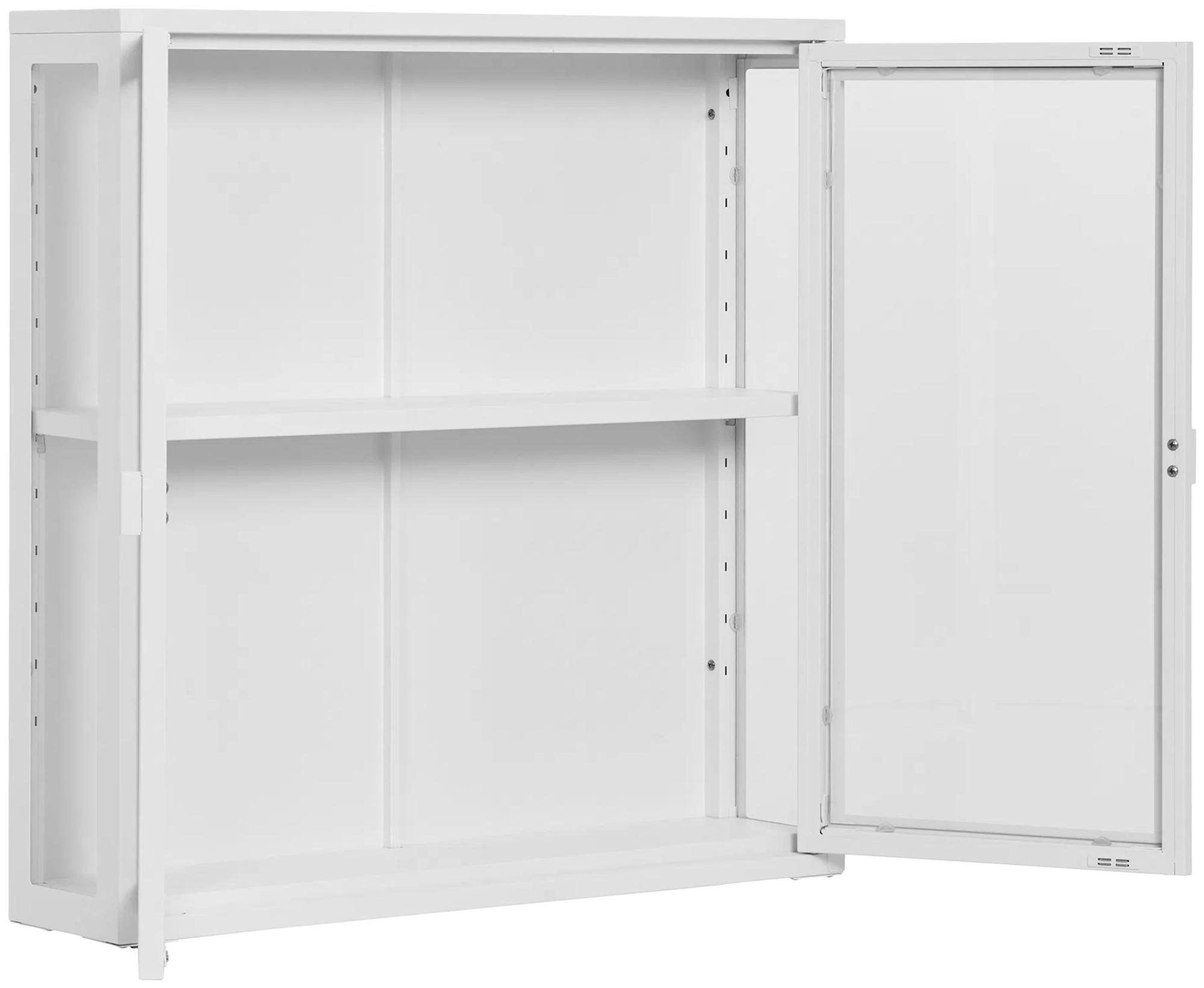 Product photograph of Nondalton White Hanging Display Cabinet from Choice Furniture Superstore.