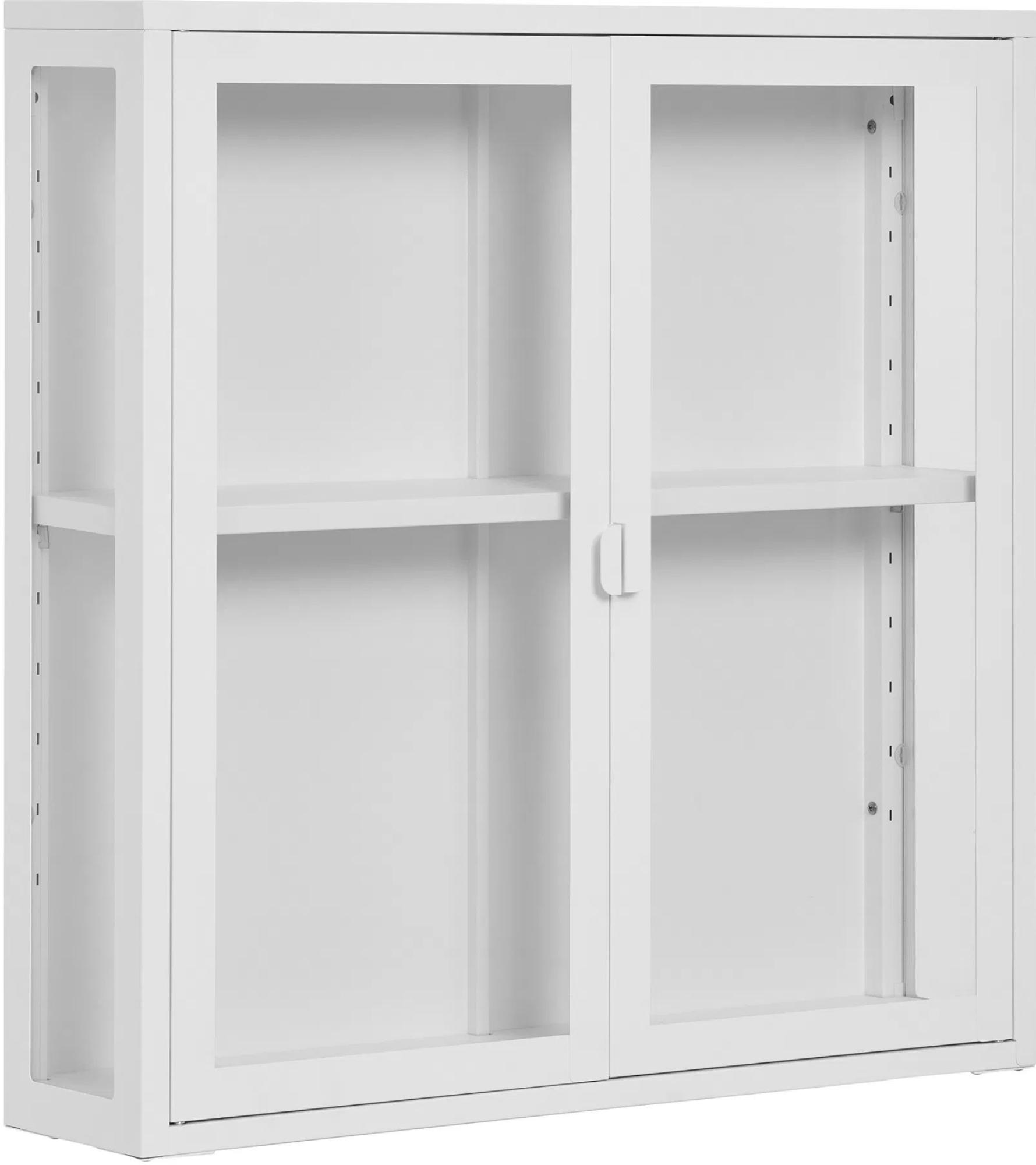 Product photograph of Nondalton White Hanging Display Cabinet from Choice Furniture Superstore.