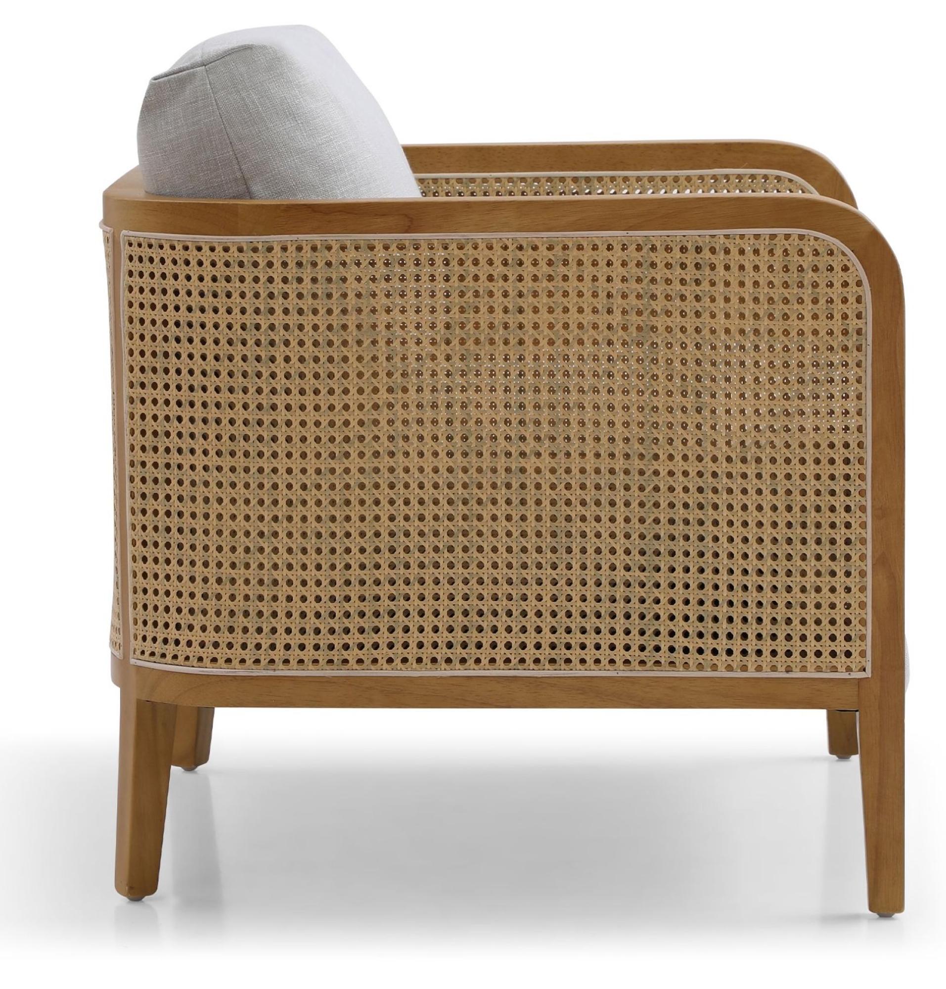 Product photograph of Mabel Antheia Textured Linen Grey Fabric Armchair from Choice Furniture Superstore.