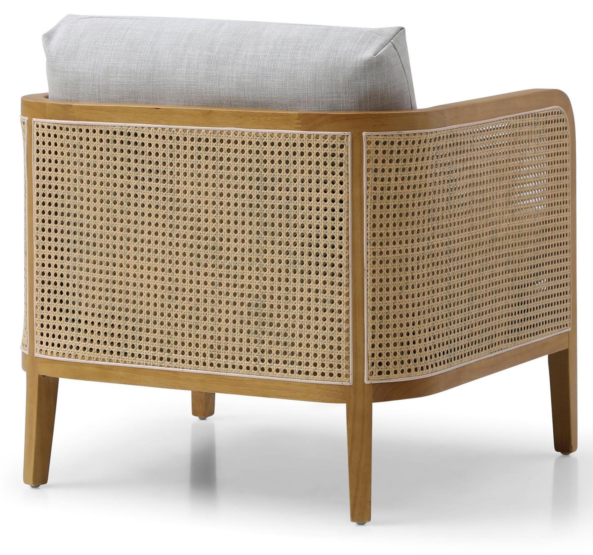 Product photograph of Mabel Antheia Textured Linen Grey Fabric Armchair from Choice Furniture Superstore.