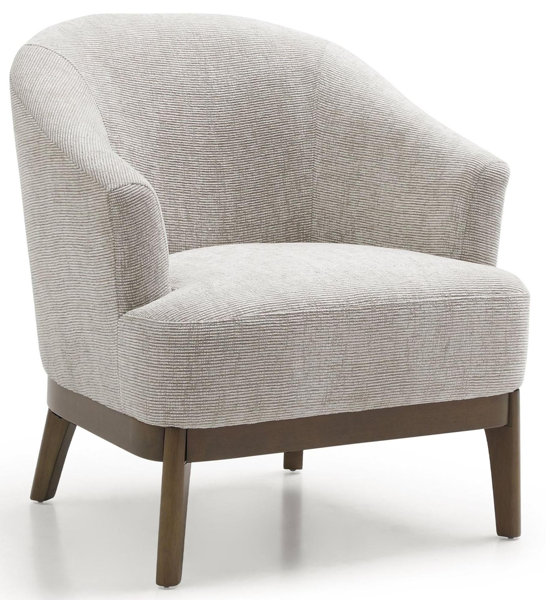 Product photograph of Ella Leto Woven Chenille Natural Fabric Tub Chair from Choice Furniture Superstore.