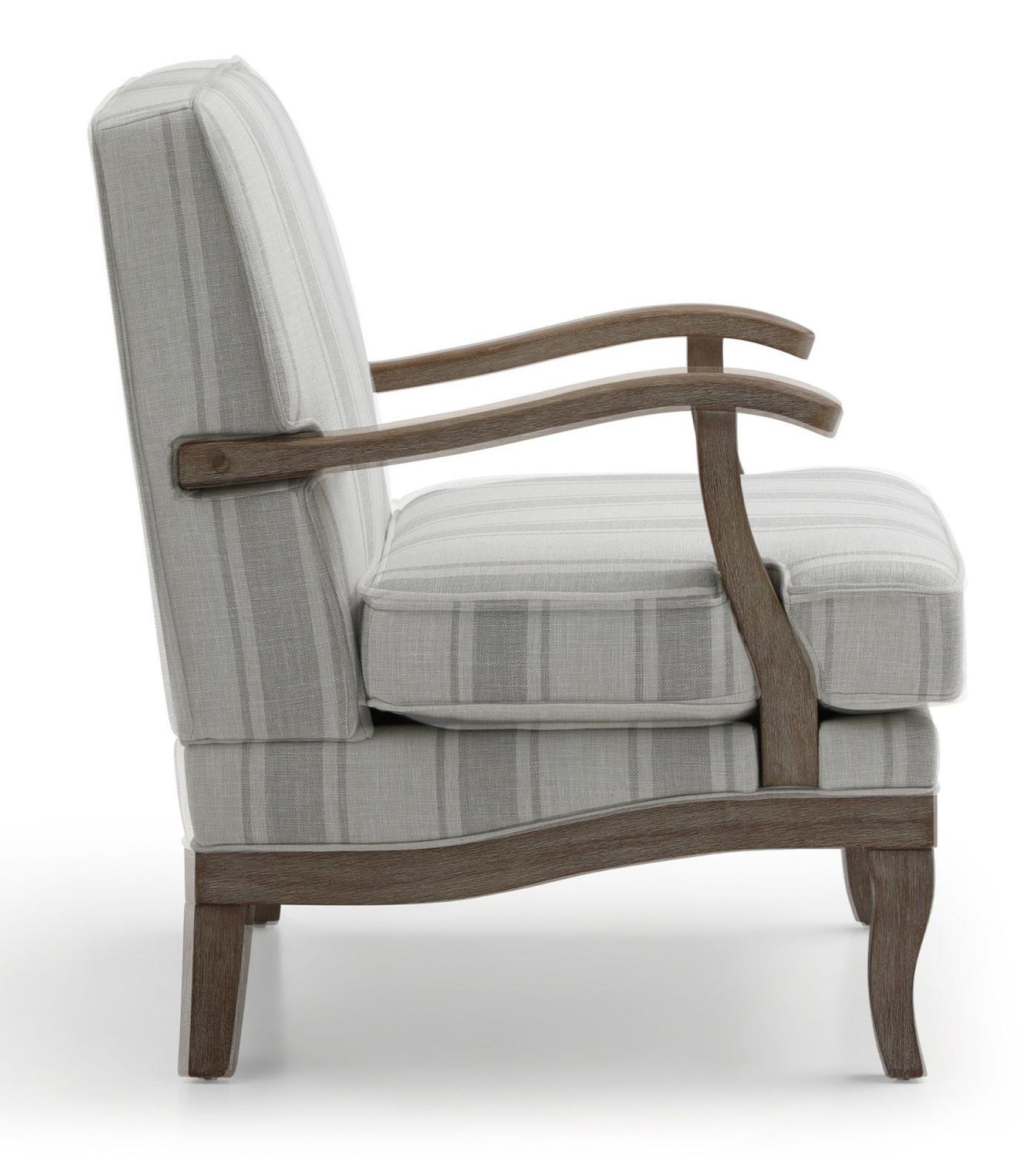 Product photograph of Colwell Gaia Textured Stripe Natural Fabric Armchair from Choice Furniture Superstore.