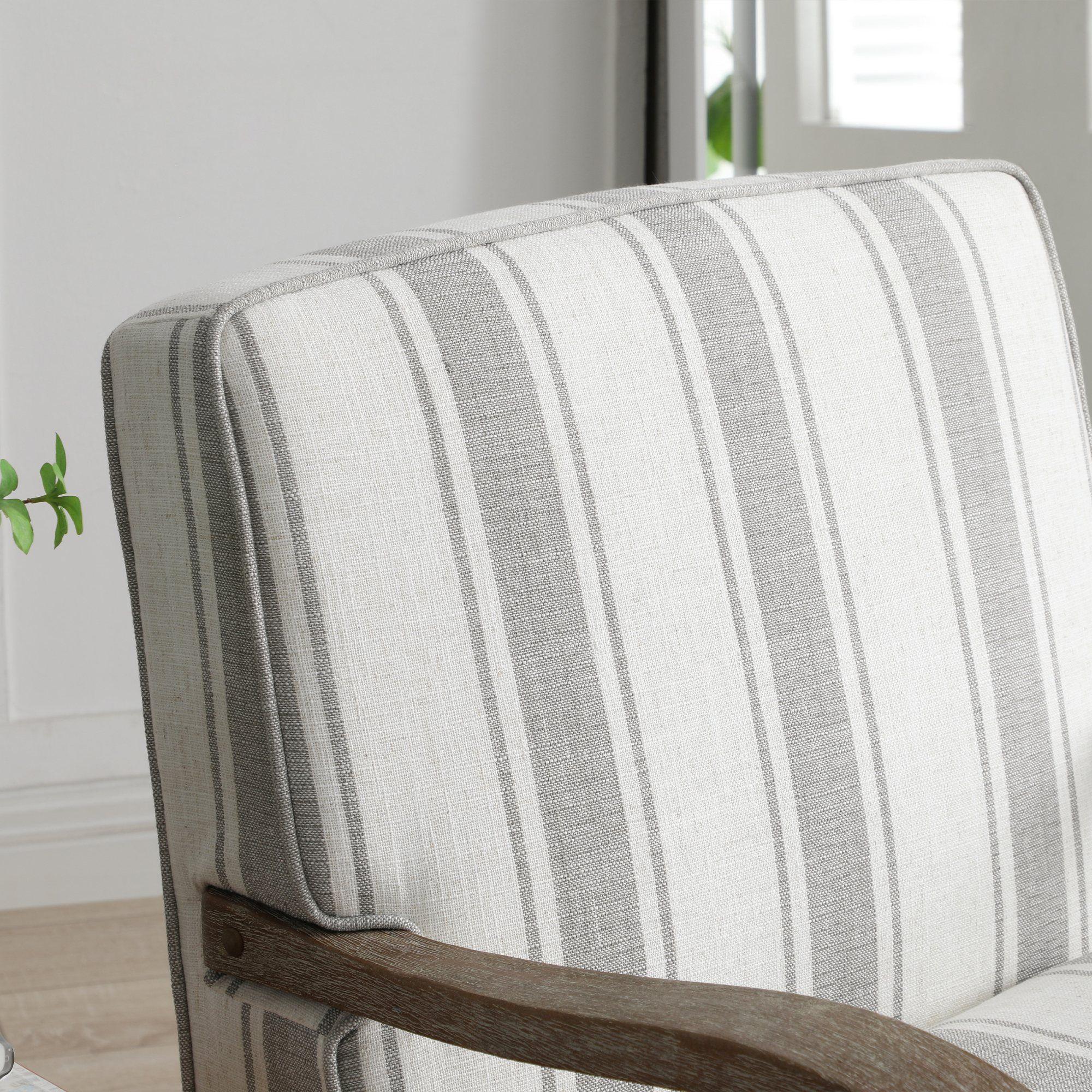 Product photograph of Colwell Gaia Textured Stripe Natural Fabric Armchair from Choice Furniture Superstore.
