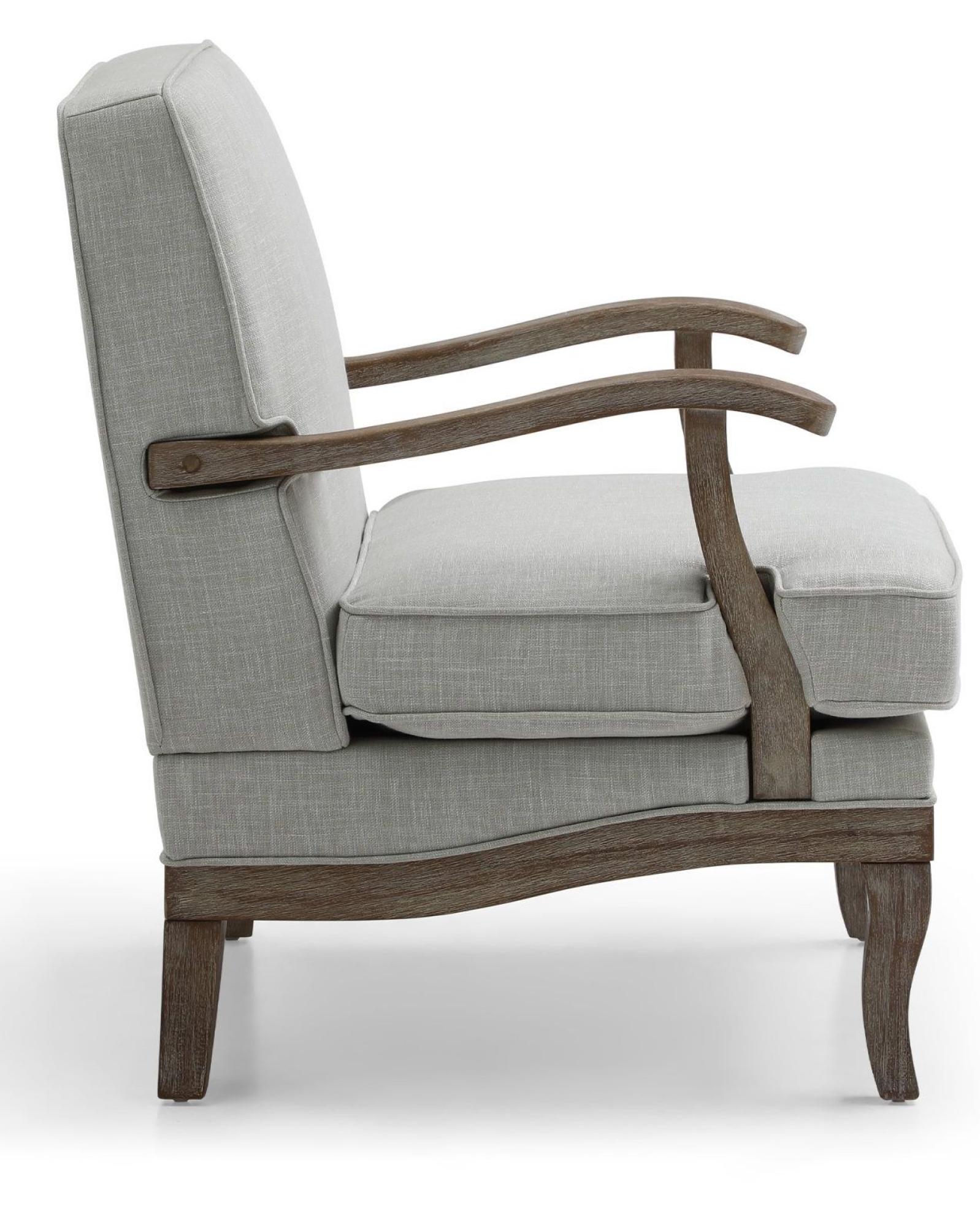 Product photograph of Colwell Antheia Textured Linen Grey Fabric Armchair from Choice Furniture Superstore.