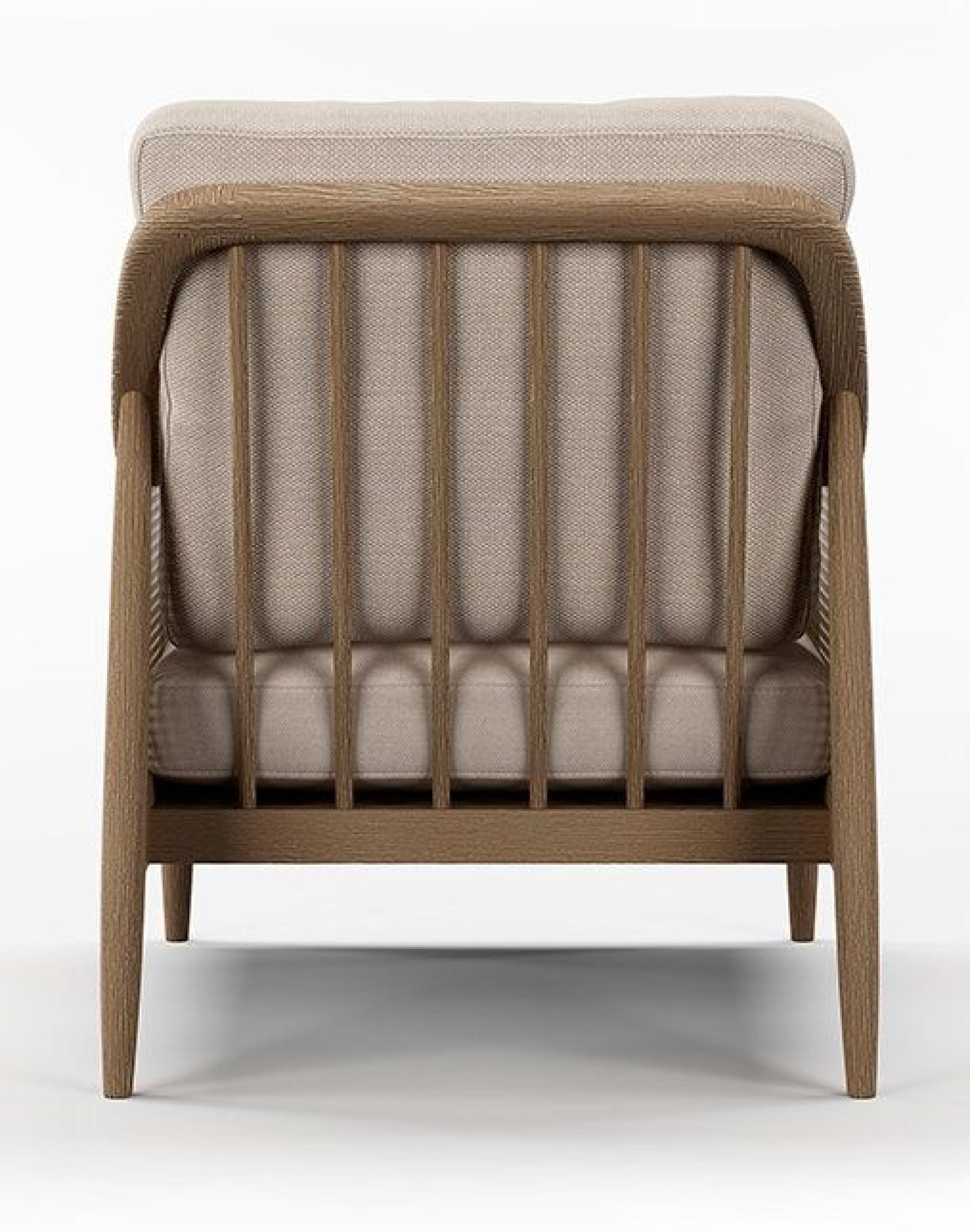 Product photograph of Winnie Natural Fabric And Rattan Armchair from Choice Furniture Superstore.