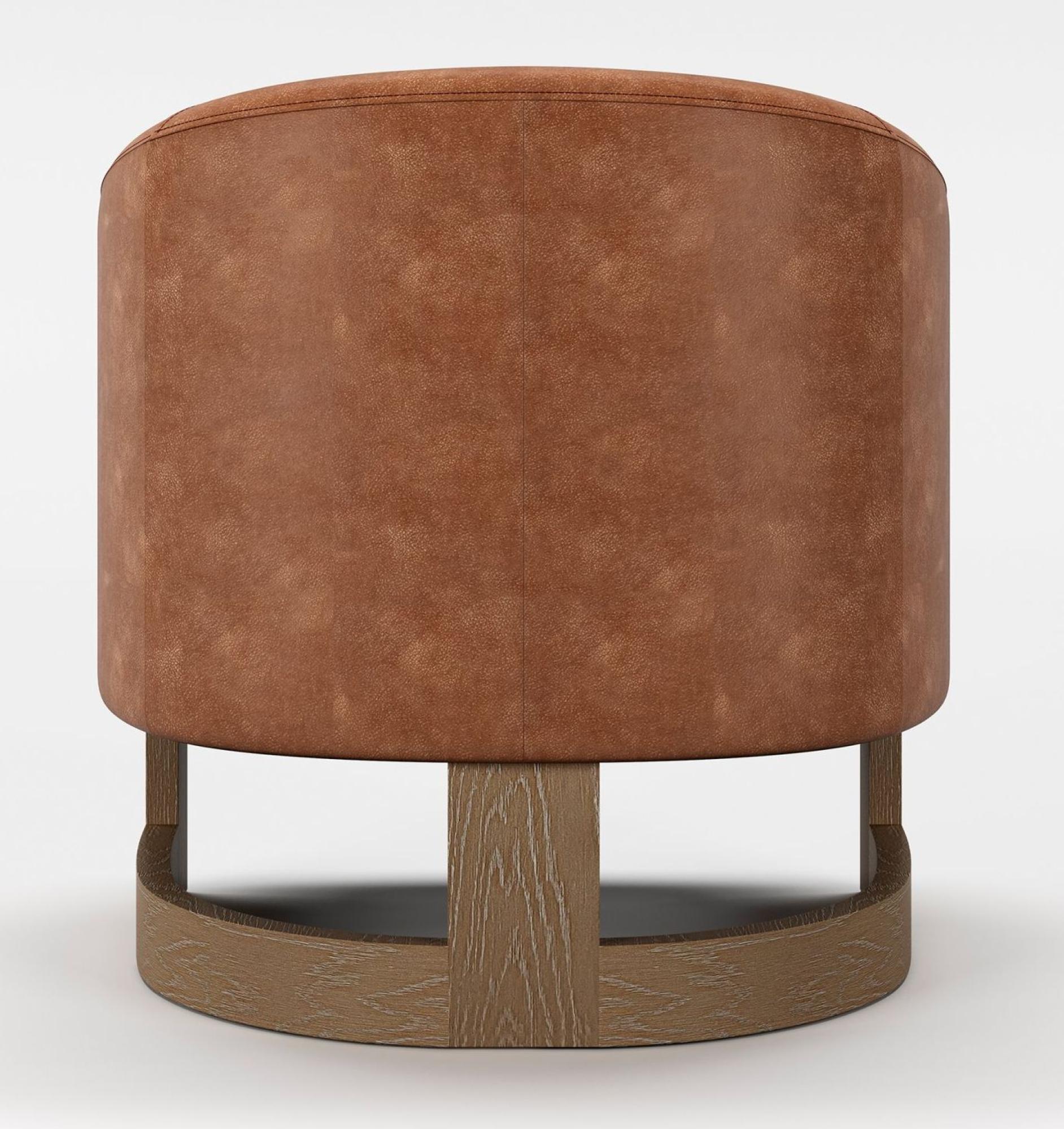 Product photograph of Lennox Tan Leather Tub Chair from Choice Furniture Superstore.