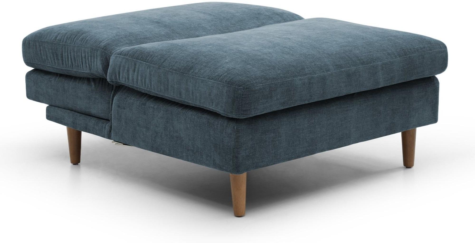 Product photograph of Scott Eryx Chenille Navy Blue Fabric Click Clack Chair from Choice Furniture Superstore.