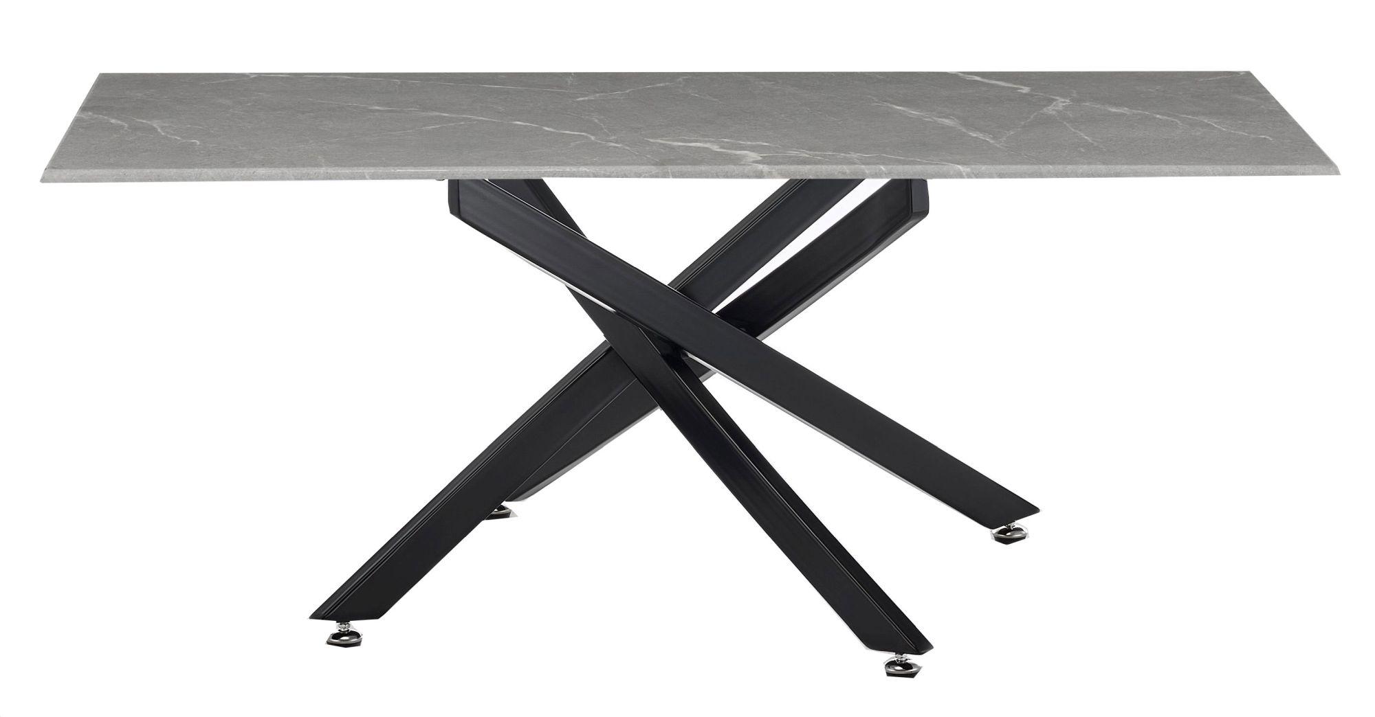 Product photograph of Chopstick Grey Glass Coffee Table With Black Metal Chopstick Legs from Choice Furniture Superstore.