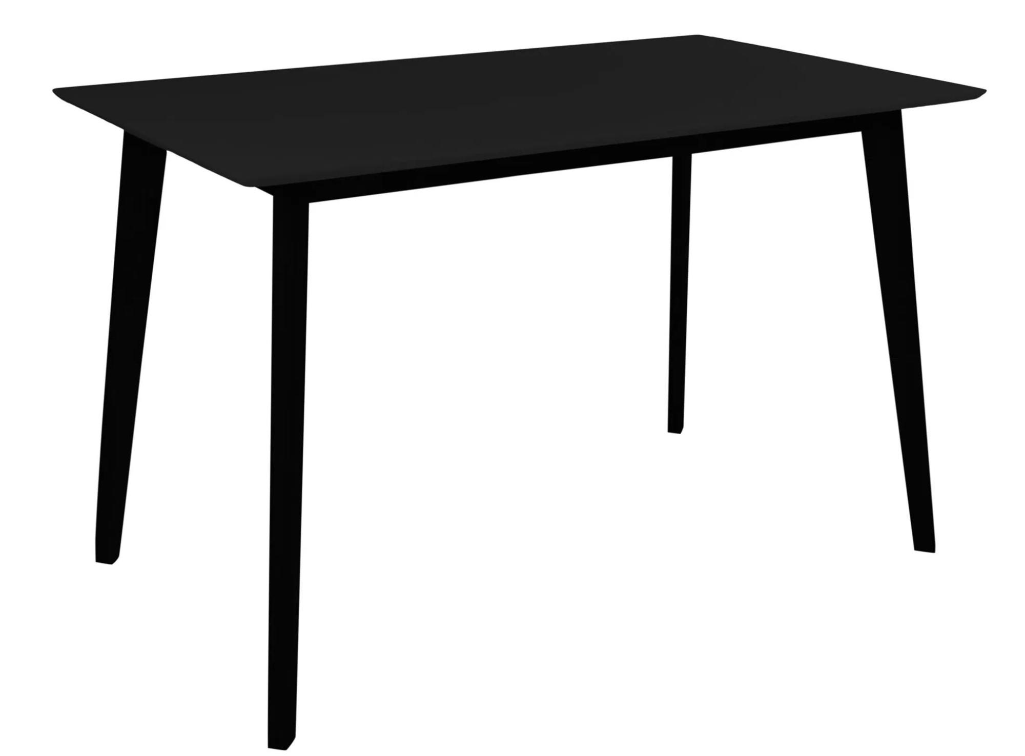 Product photograph of Sedona 120cm Black 4 Seater Dining Table from Choice Furniture Superstore.