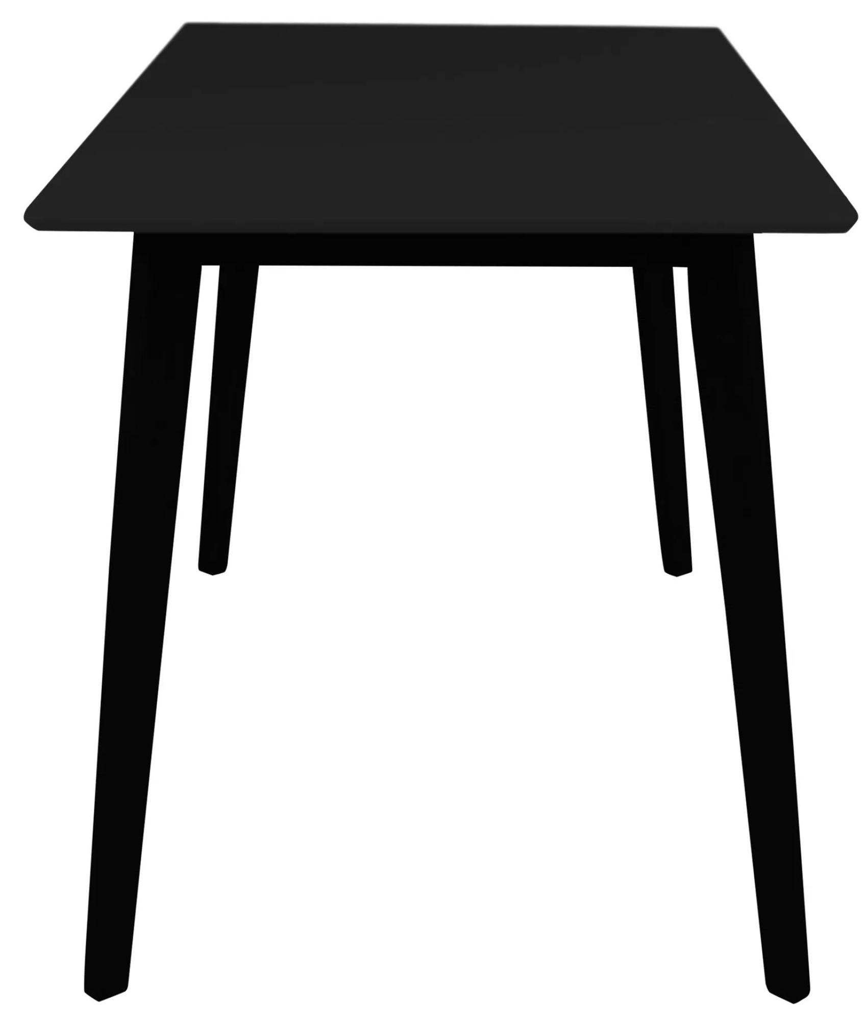 Product photograph of Sedona 120cm Black 4 Seater Dining Table from Choice Furniture Superstore.