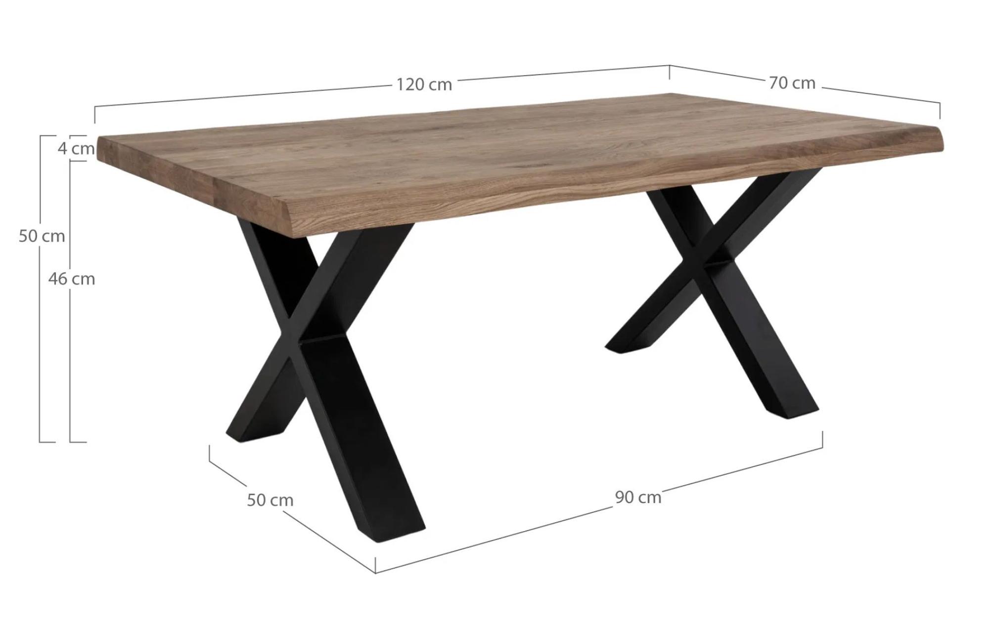 Product photograph of Toulon Smoked Oak 70cm Coffee Table from Choice Furniture Superstore.