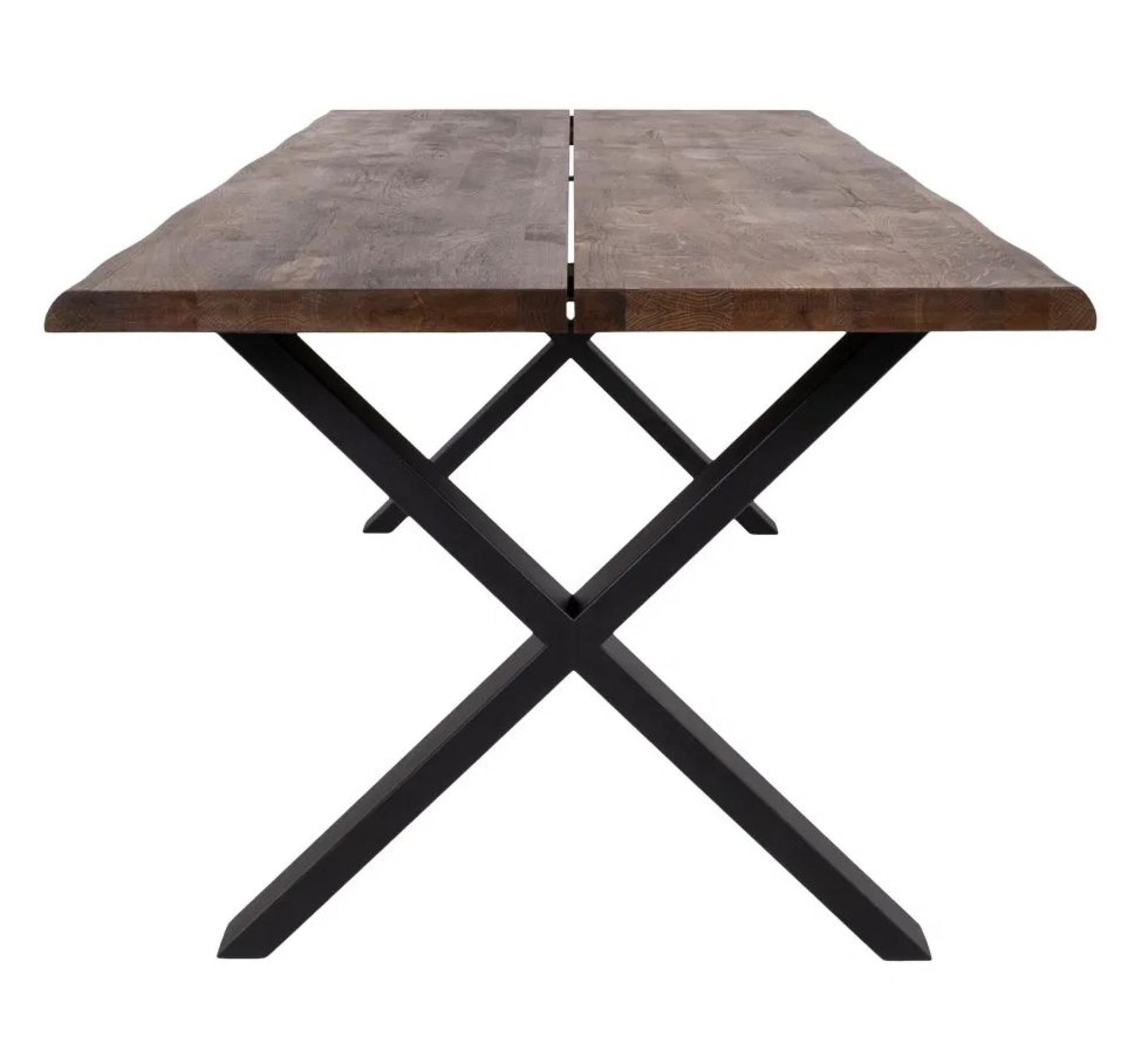 Product photograph of Horsham 200cm Smoked Oiled Oak Dining Table from Choice Furniture Superstore.