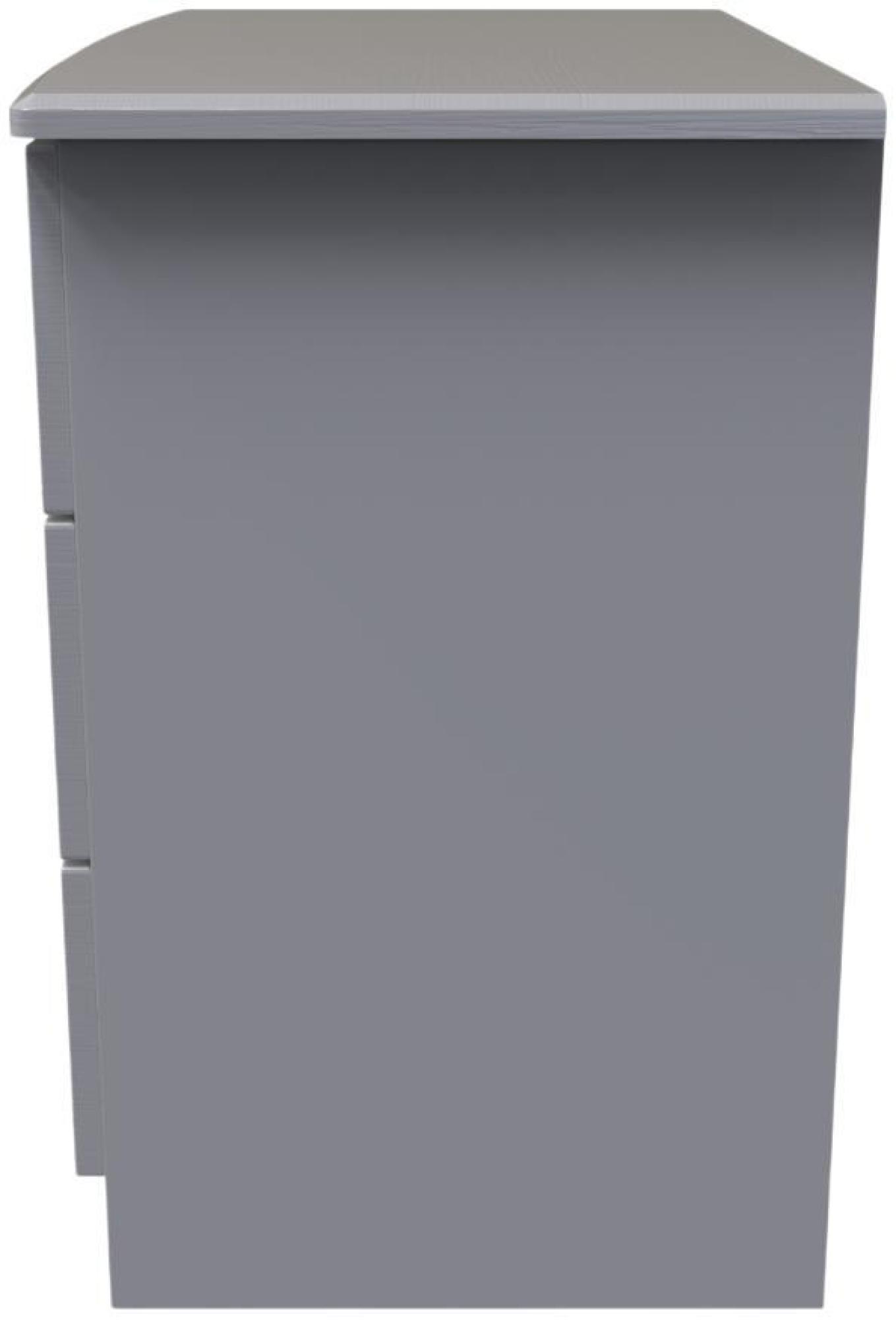 Product photograph of Bella Grey Ash 3 Drawer Small Chest from Choice Furniture Superstore.
