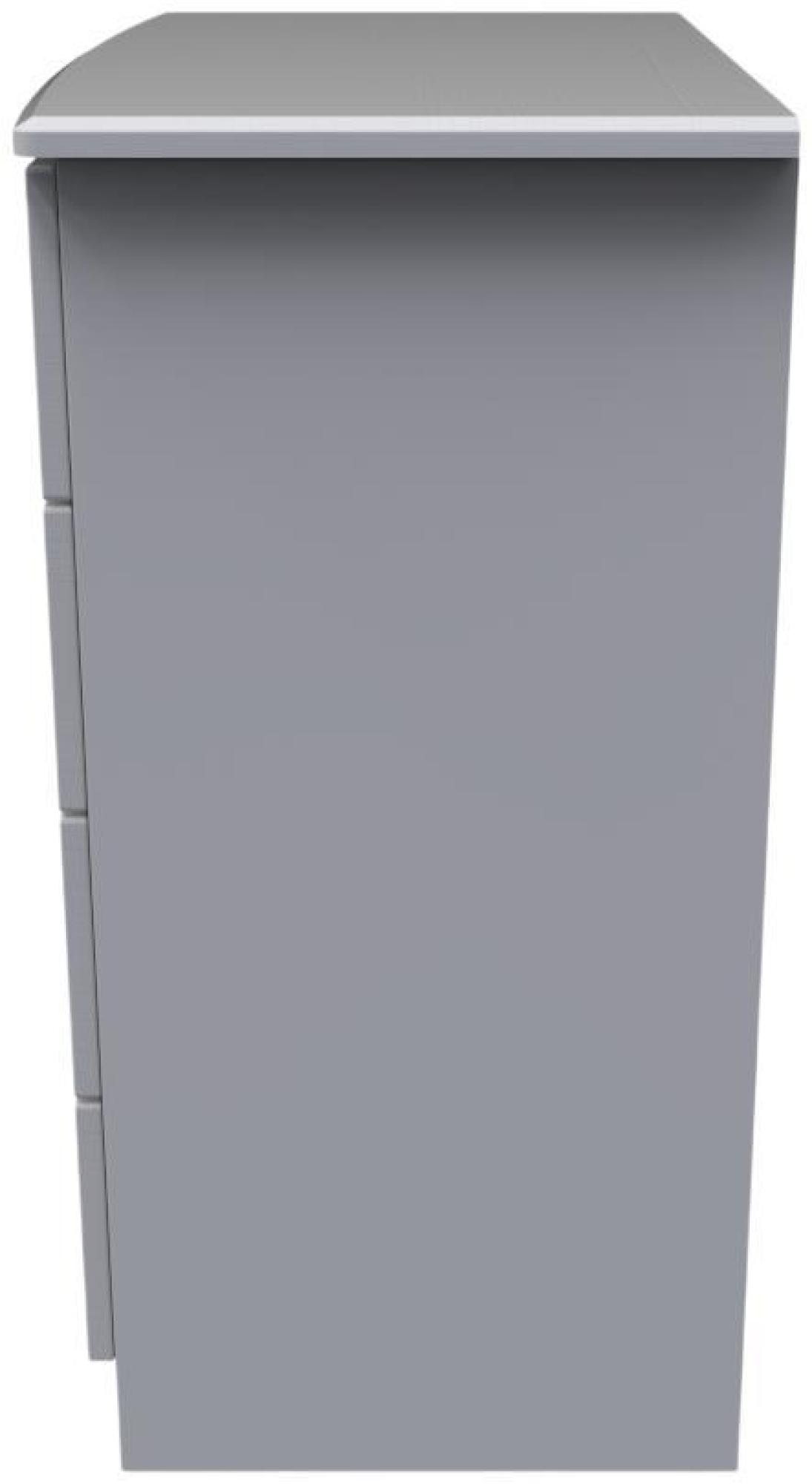 Product photograph of Bella Grey Ash 4 Drawer Chest from Choice Furniture Superstore.