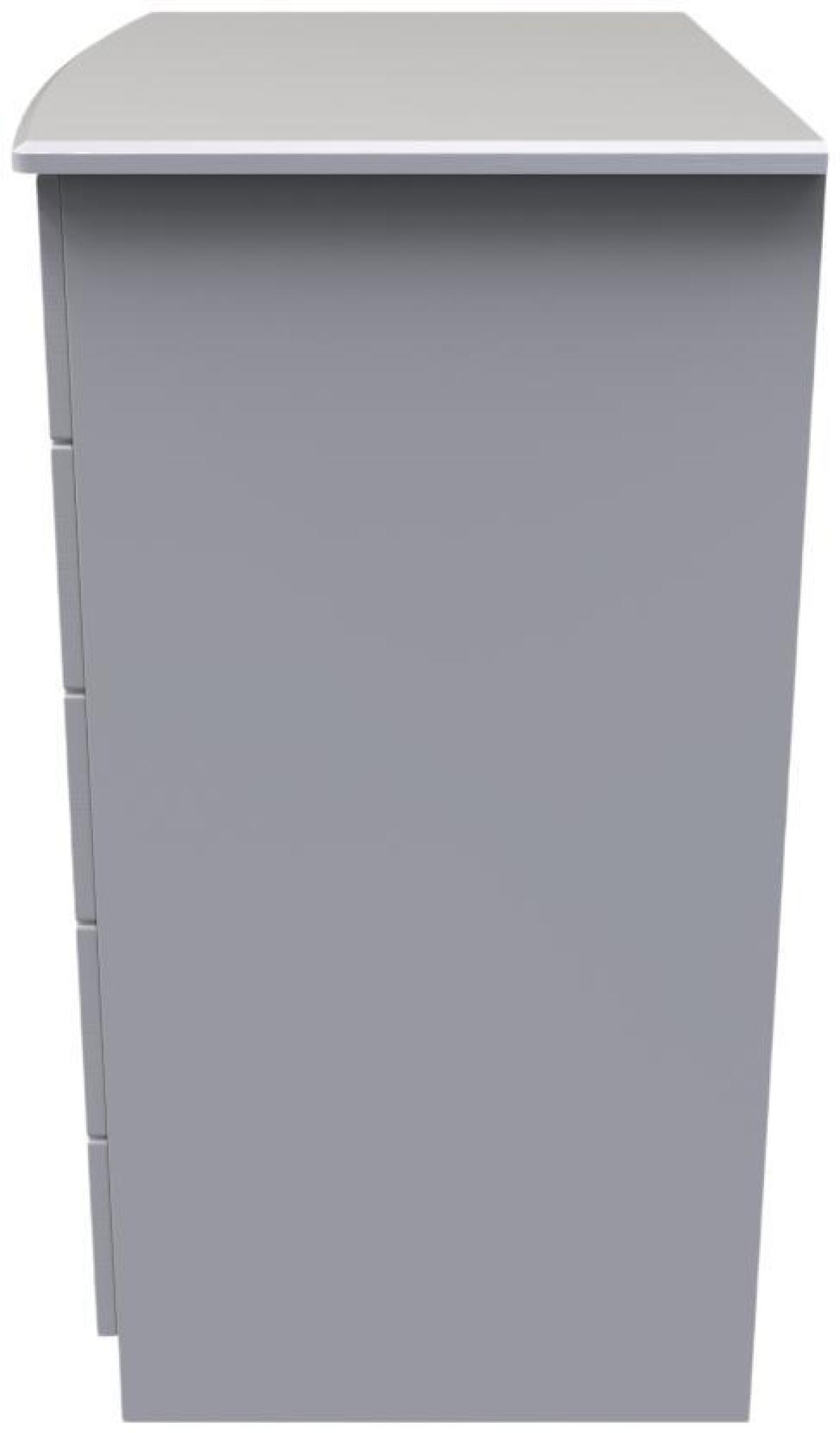 Product photograph of Bella Grey Ash 1 Door Midi Wardrobe from Choice Furniture Superstore.